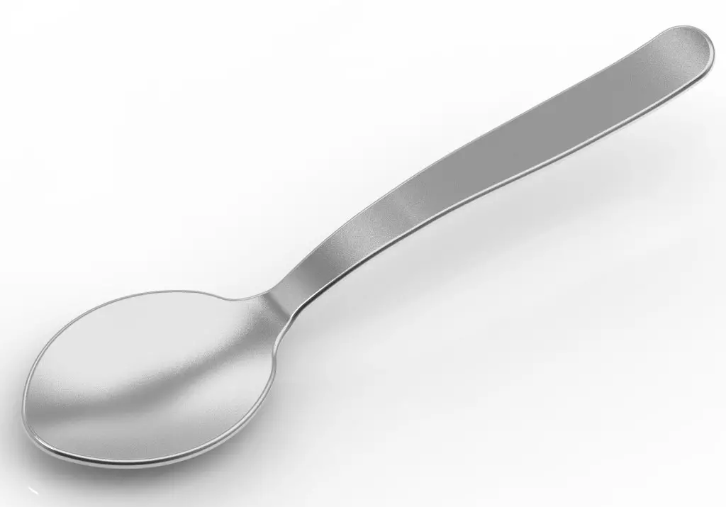 Table Spoon Medium 3D print model_0