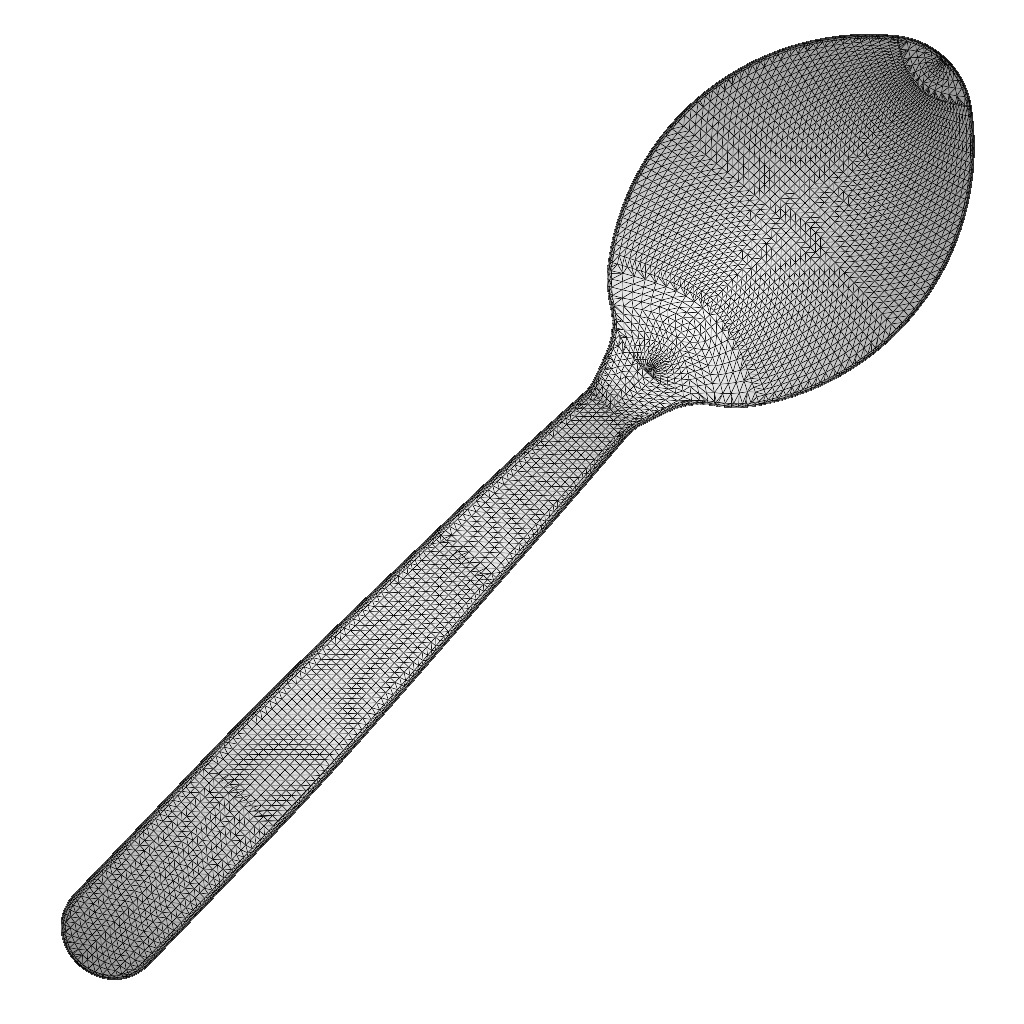 Table Spoon Medium 3D print model_4