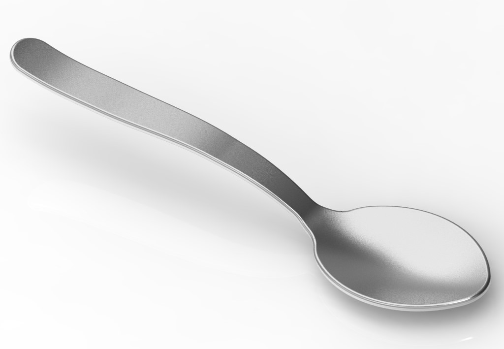 Table Spoon Medium 3D print model_1