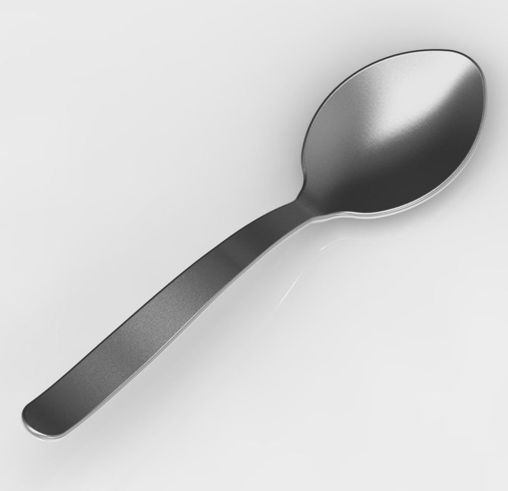 Table Spoon Medium 3D print model_2