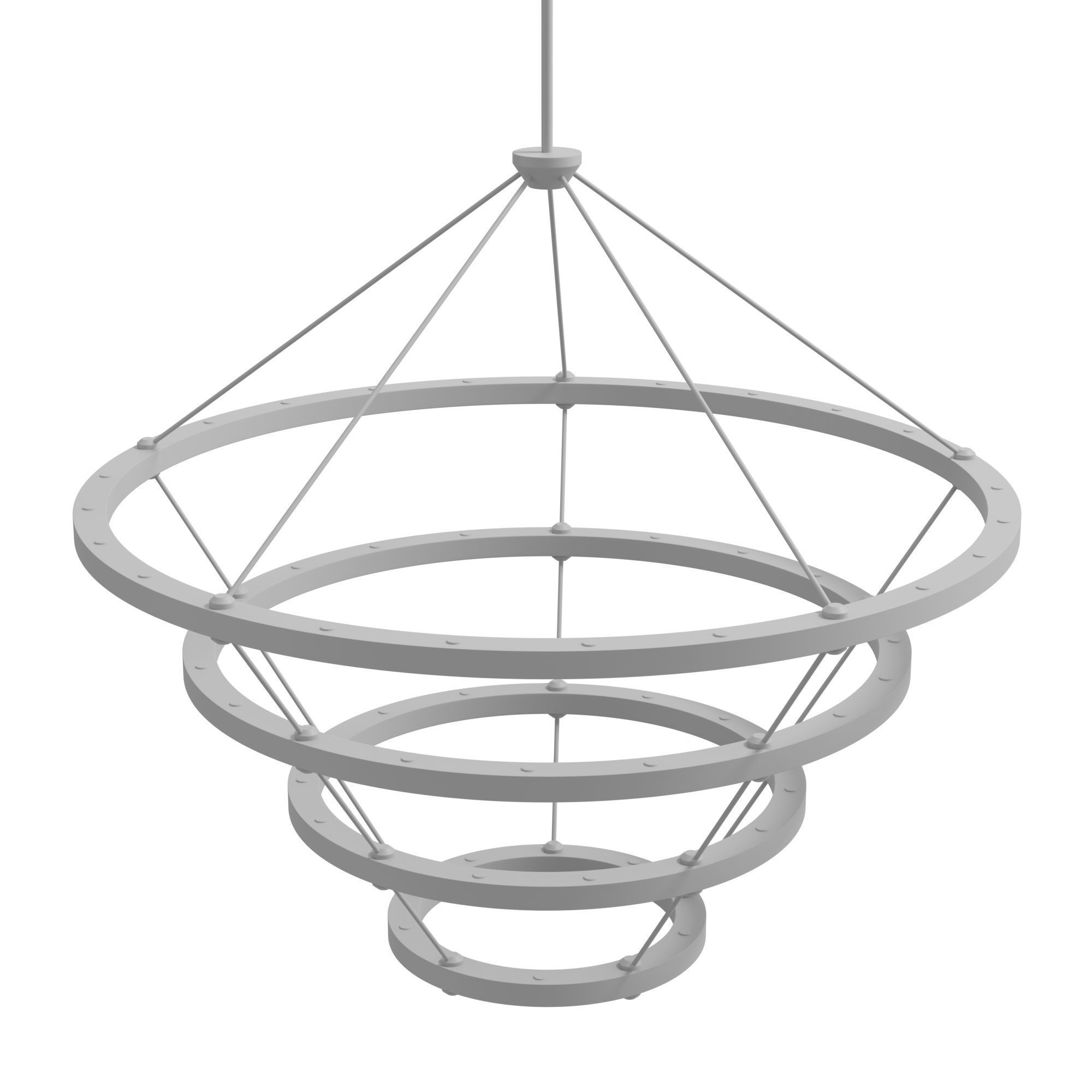 Halo chandelier 3D model_6