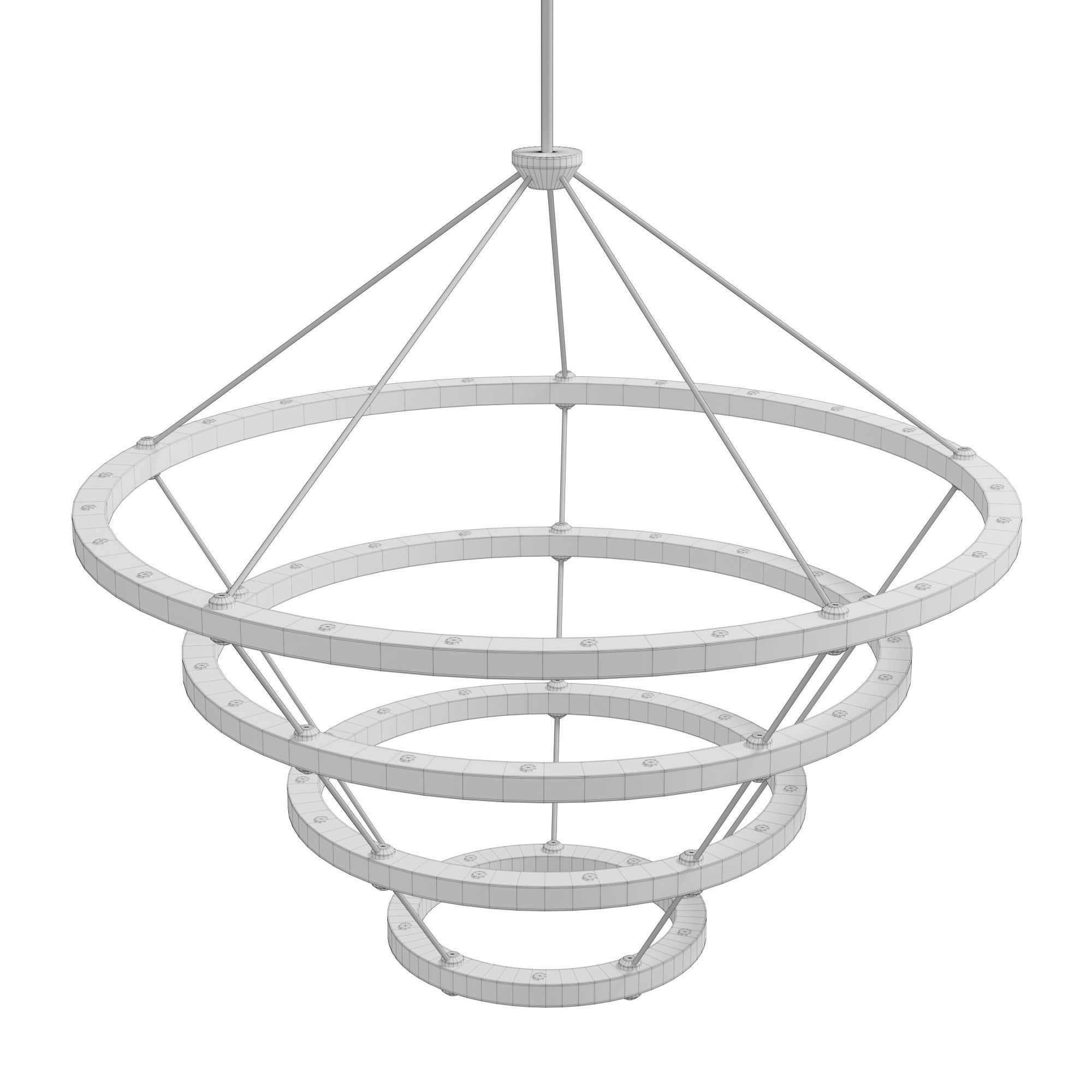 Halo chandelier 3D model_10