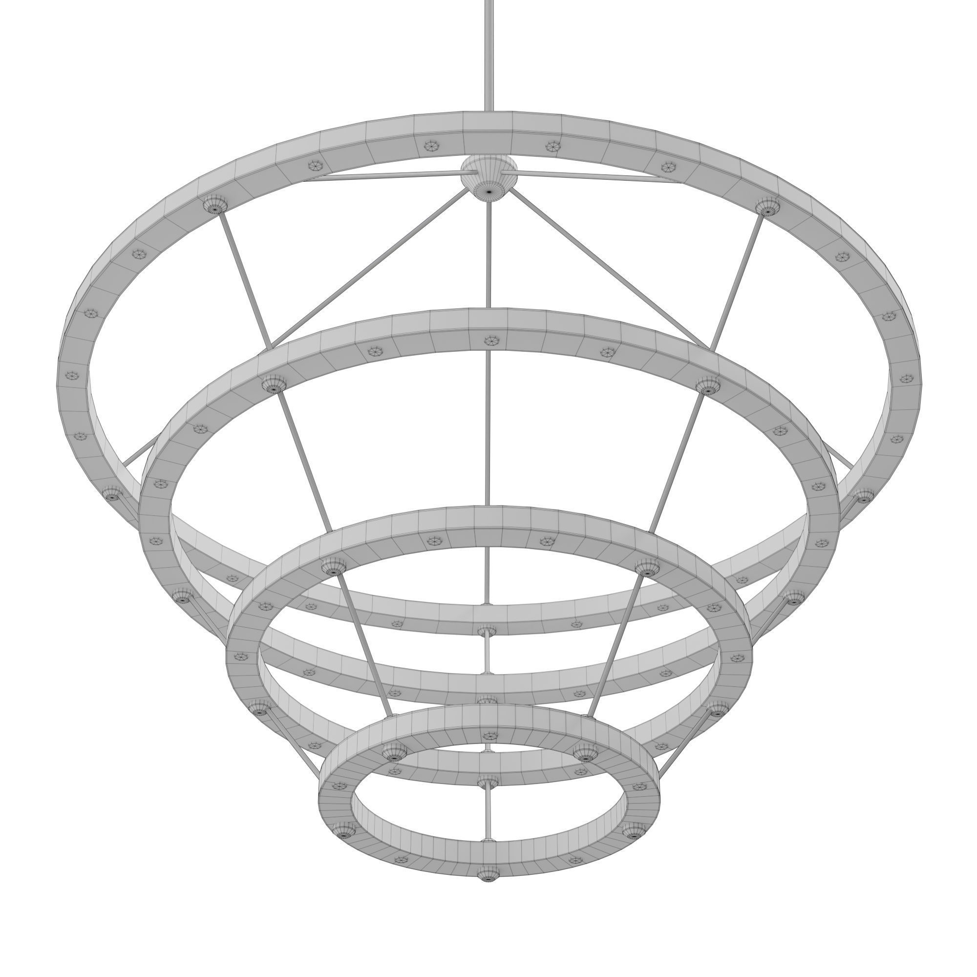 Halo chandelier 3D model_11