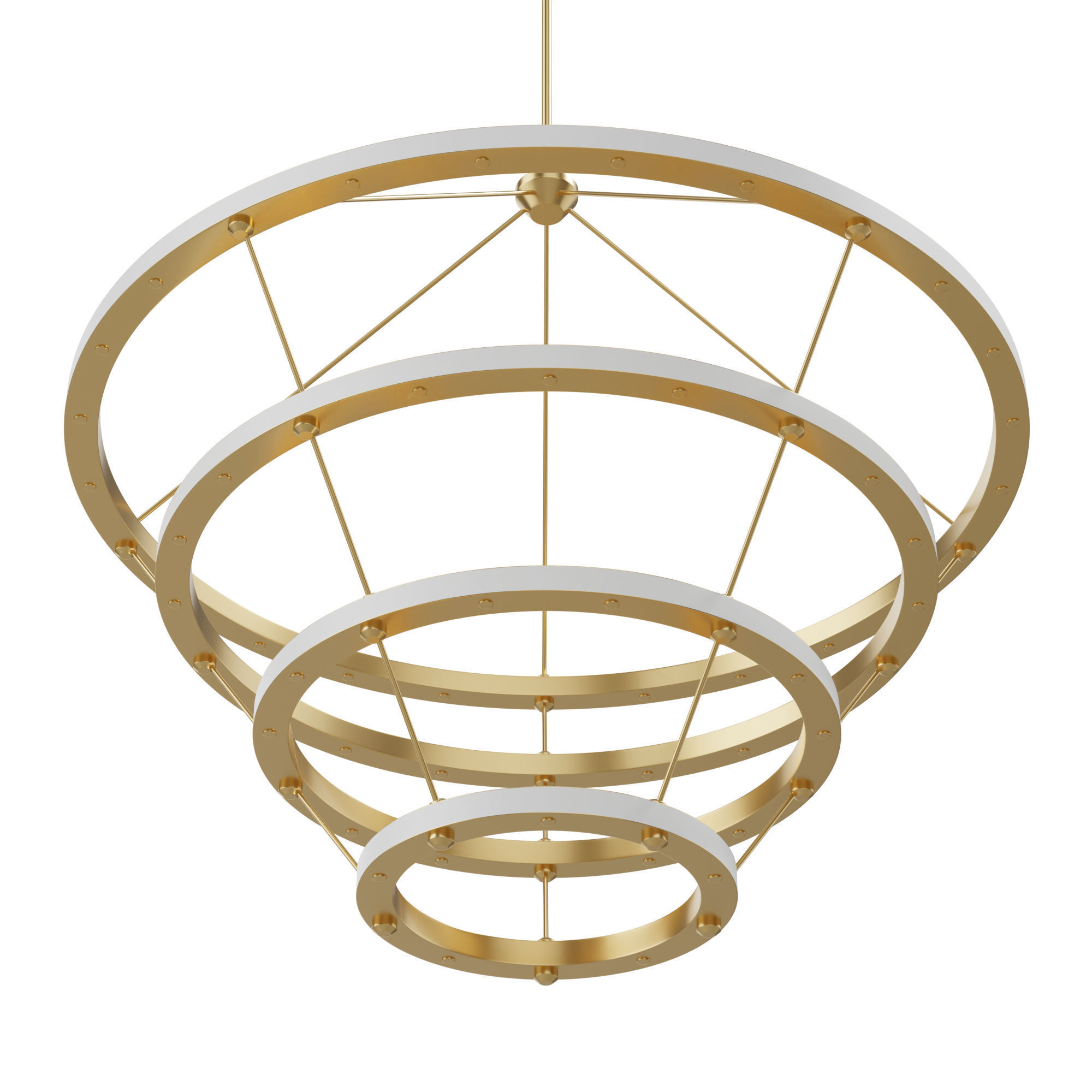 Halo chandelier 3D model_2