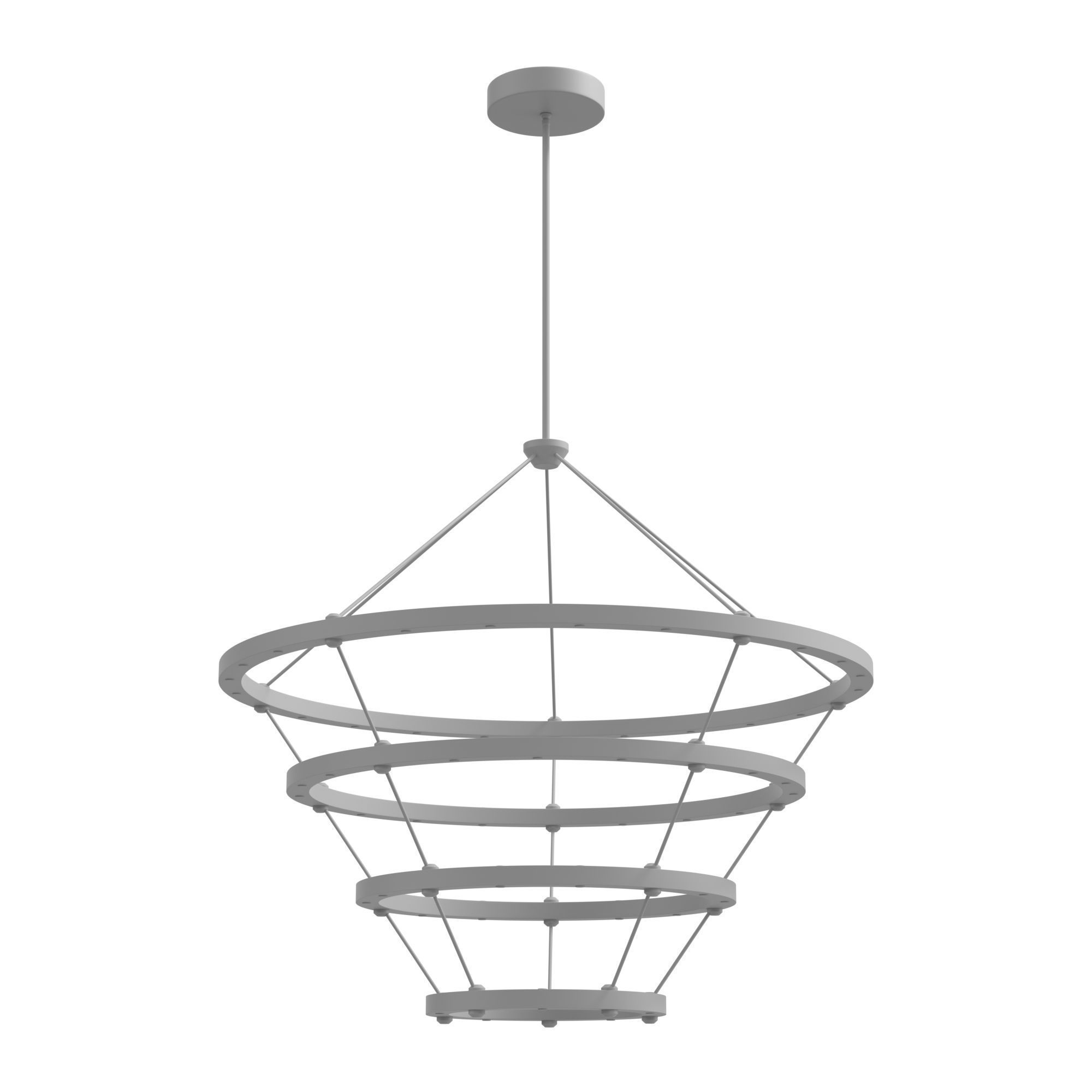 Halo chandelier 3D model_5