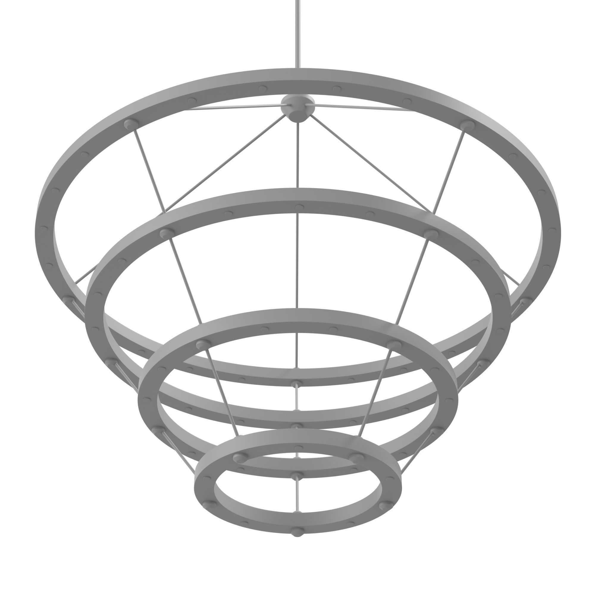 Halo chandelier 3D model_7