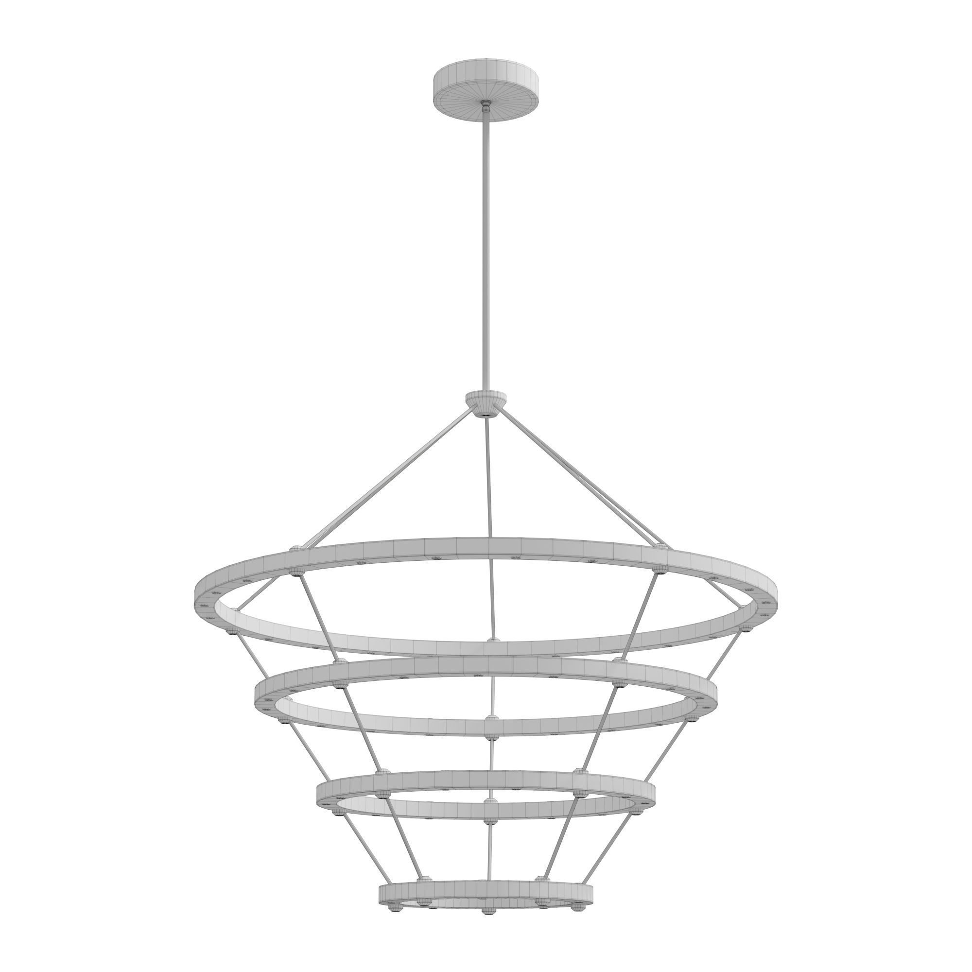 Halo chandelier 3D model_9