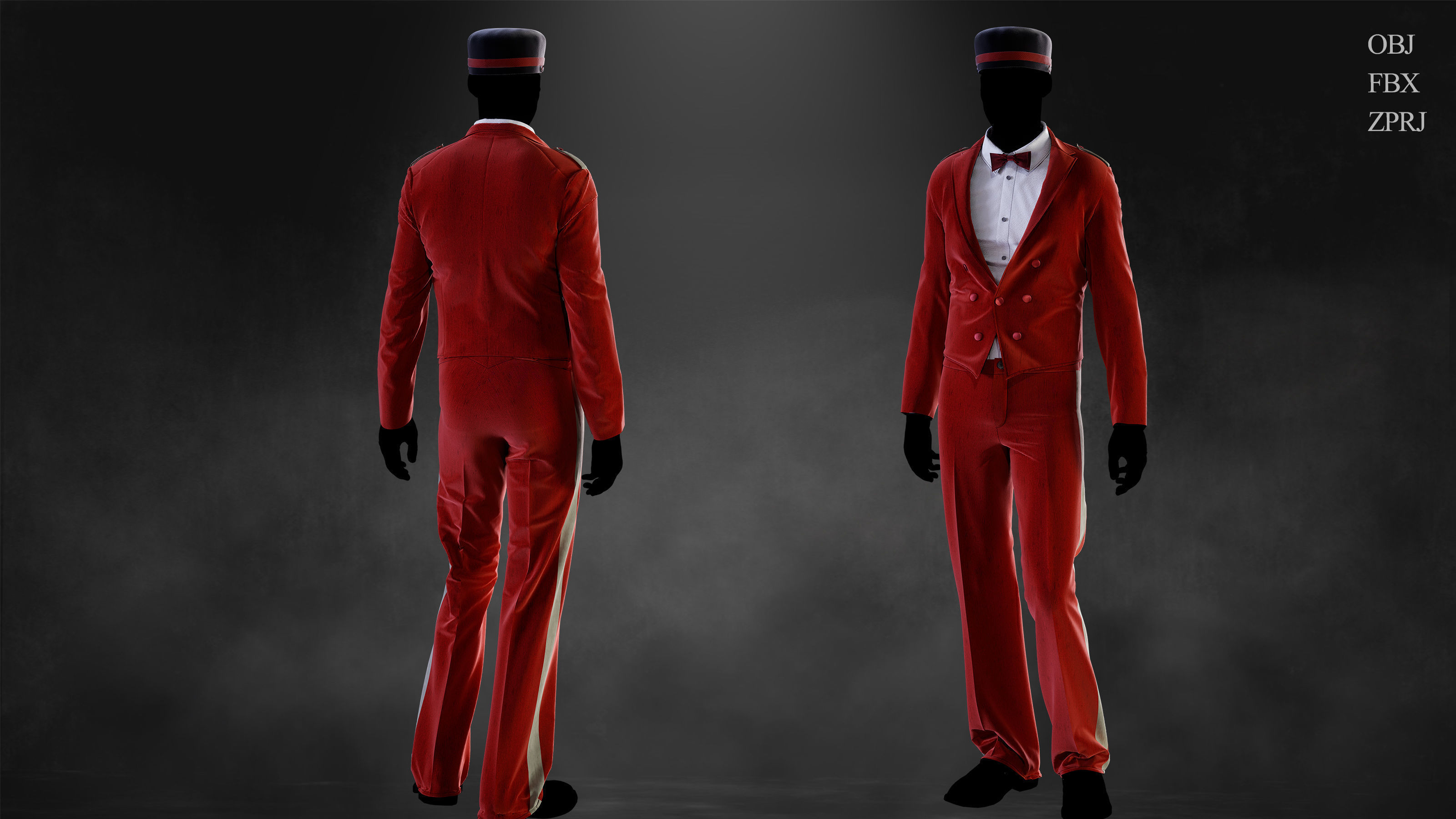 5 Old Career Uniforms 3D print model_5