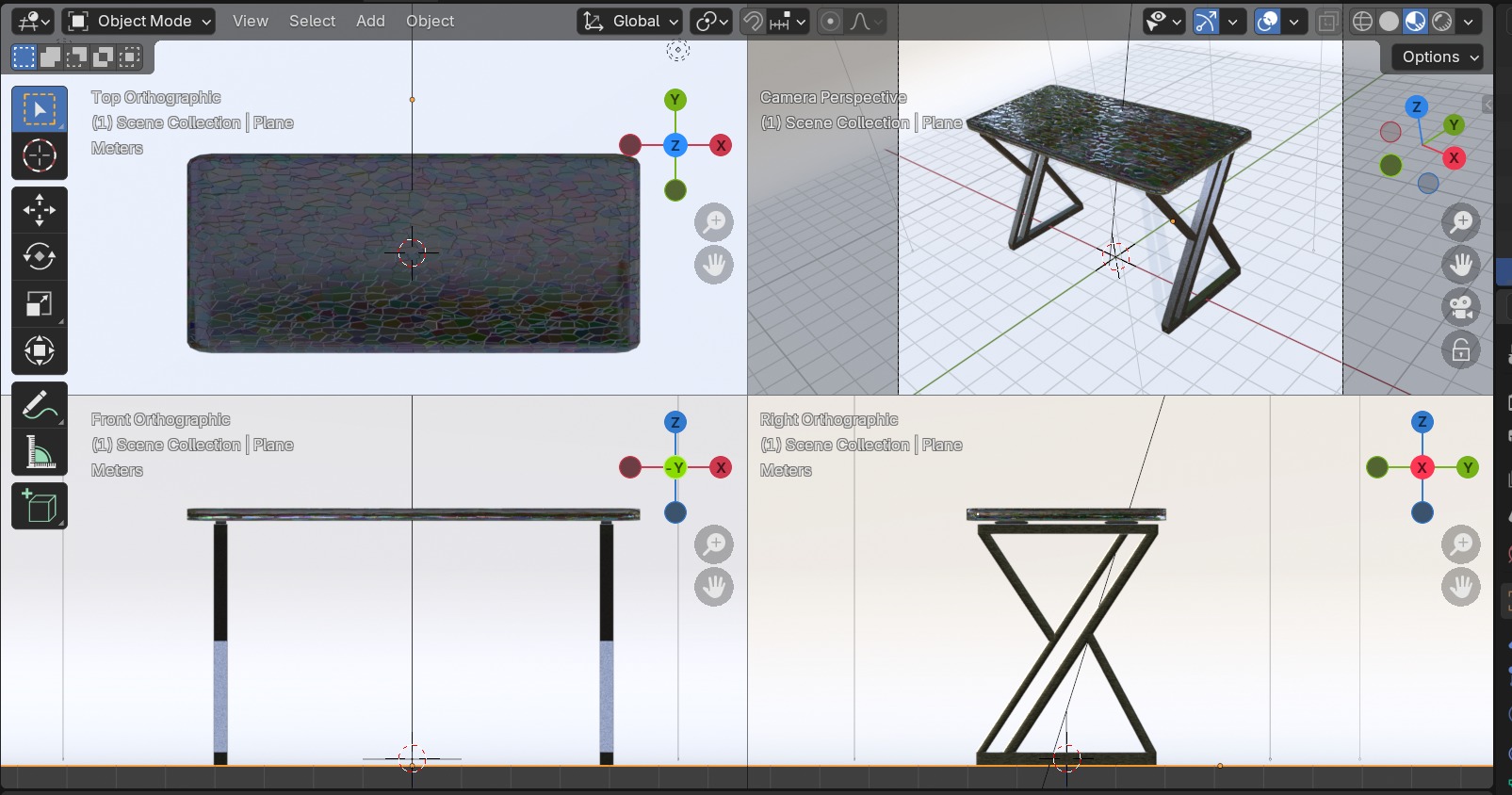 Simple Table - 3D Model 3D model_5