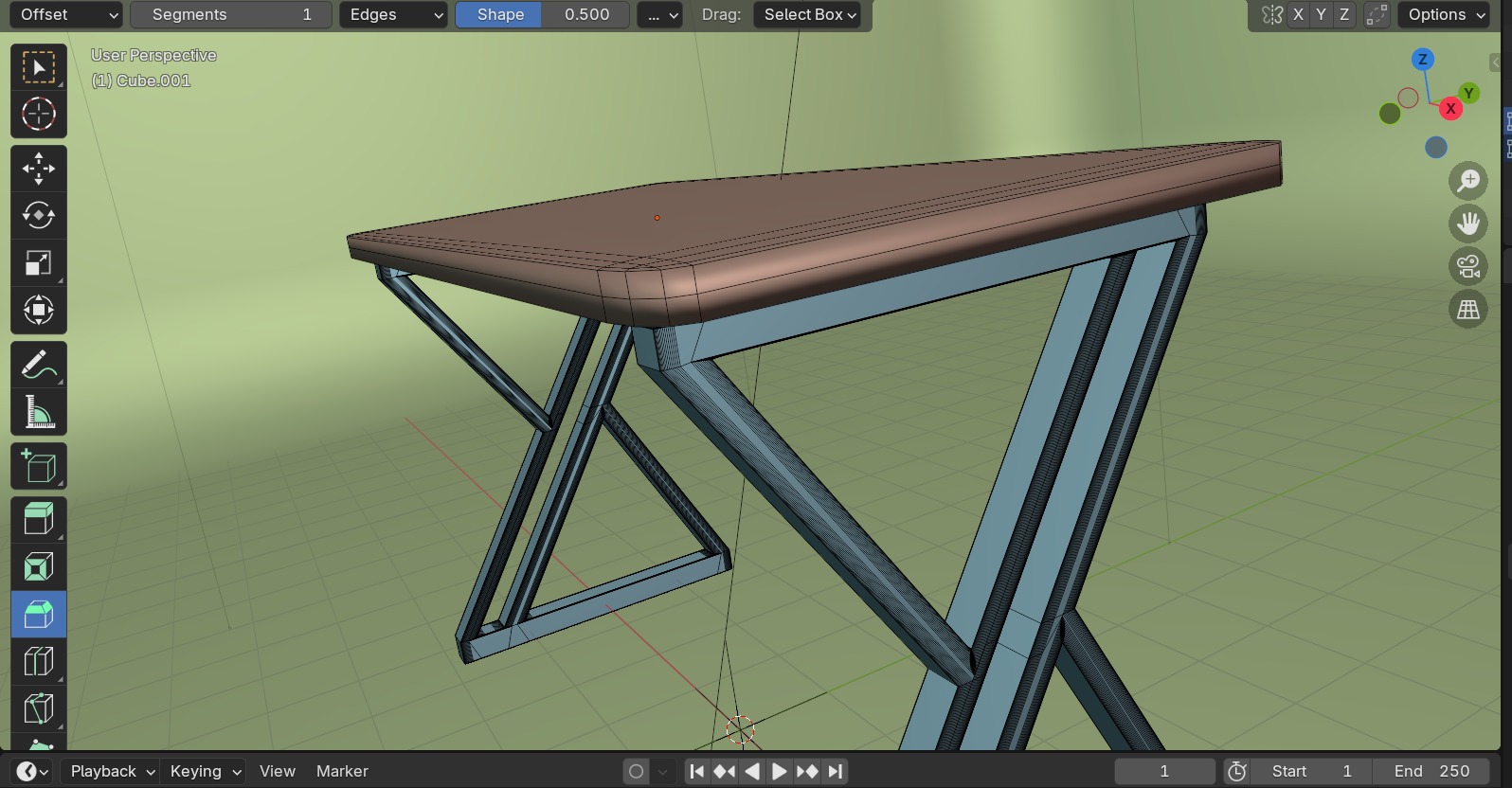 Simple Table - 3D Model 3D model_3