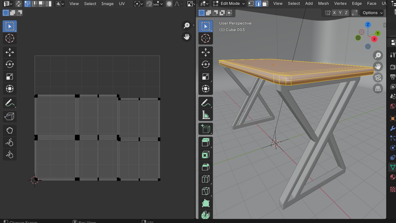 Simple Table - 3D Model 3D model_4