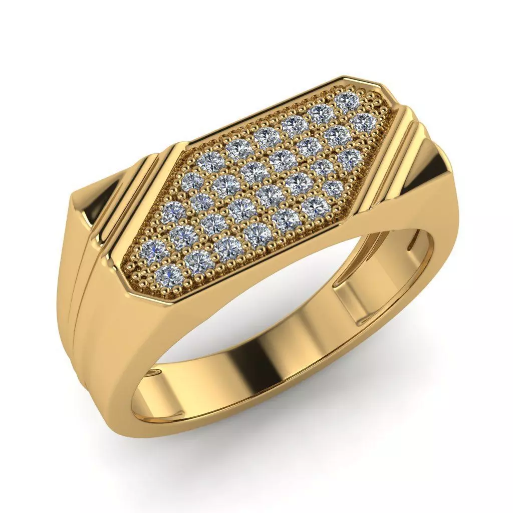light weight gold diamond rings-C111116SKCH2025991-wt-5-10 3D print model