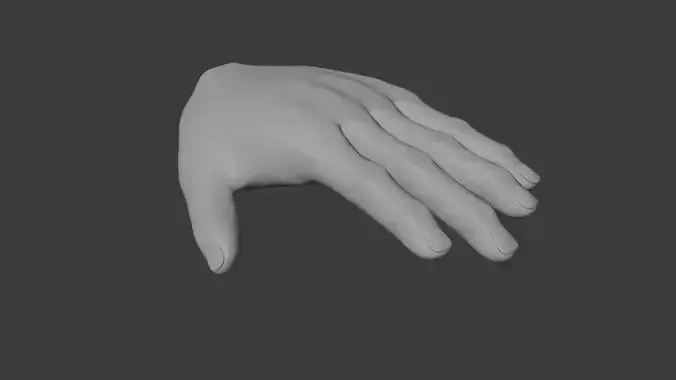high poly Hand