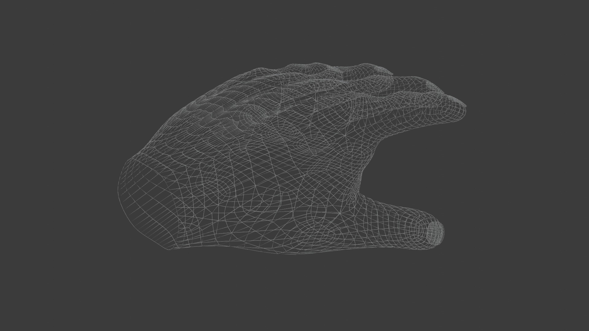 high poly Hand 3D model_7