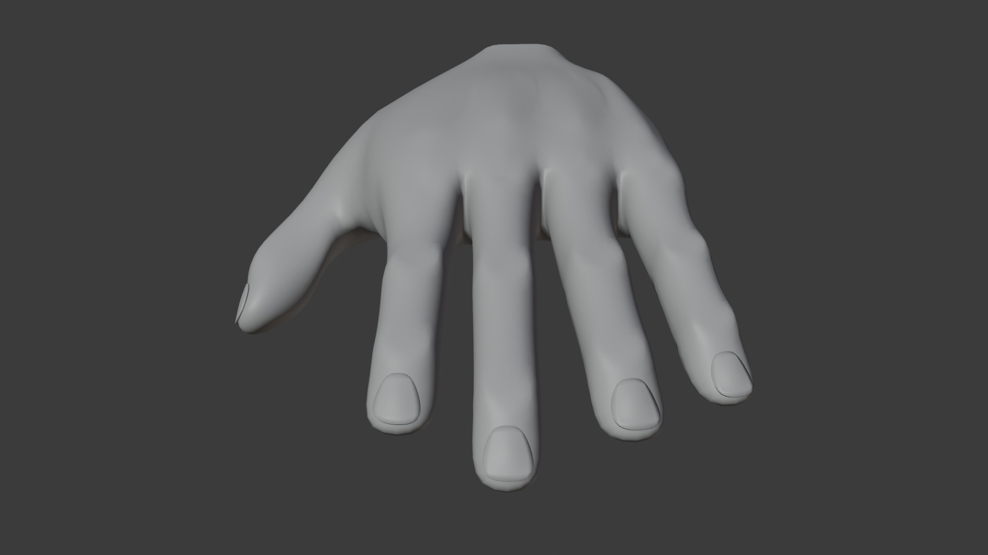 high poly Hand 3D model_1