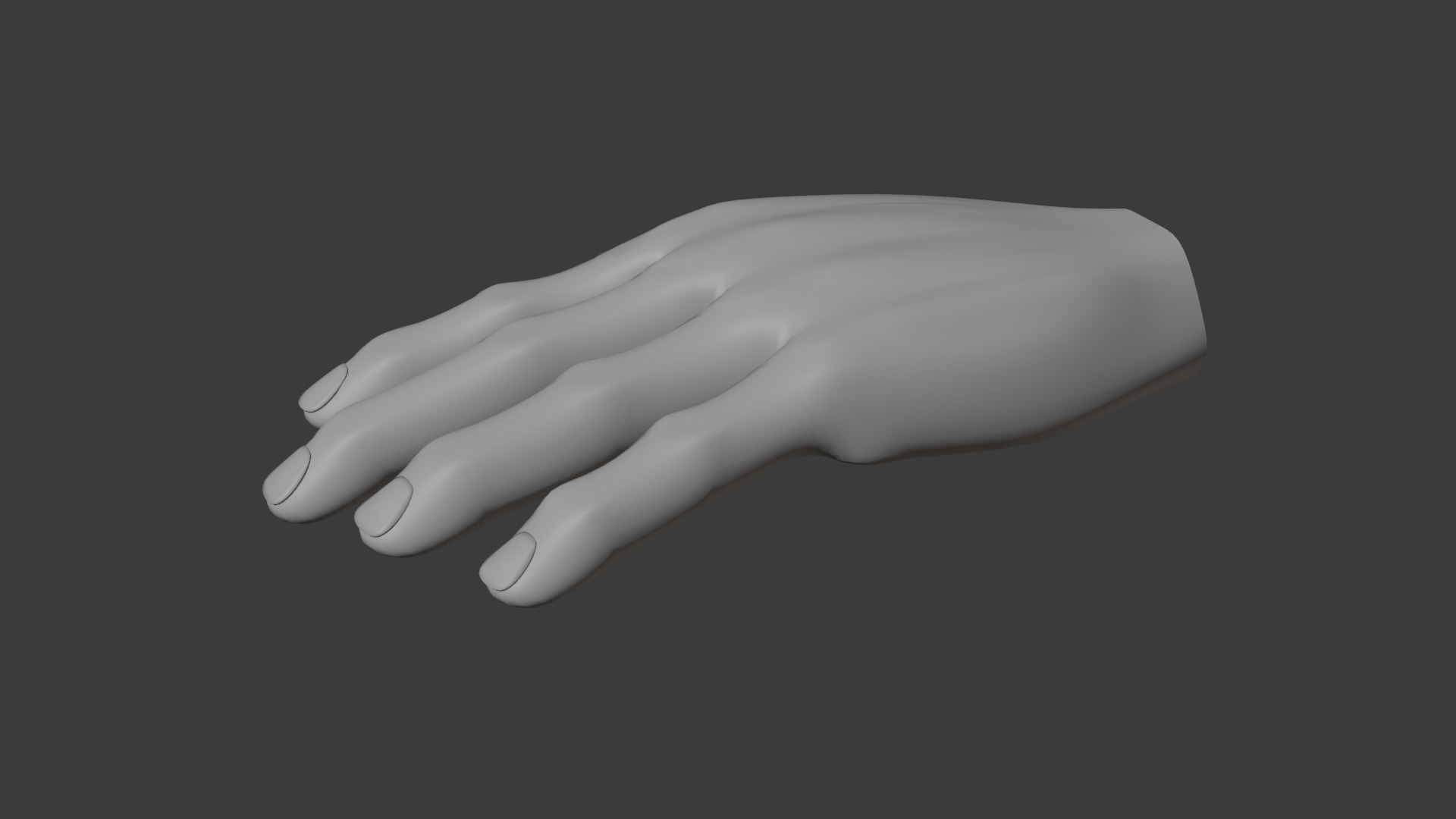 high poly Hand 3D model_2