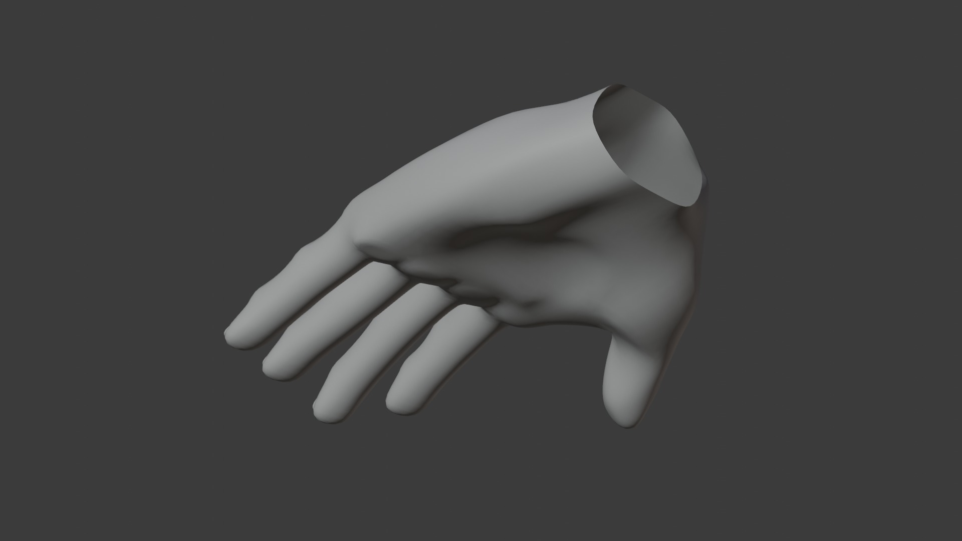 high poly Hand 3D model_4
