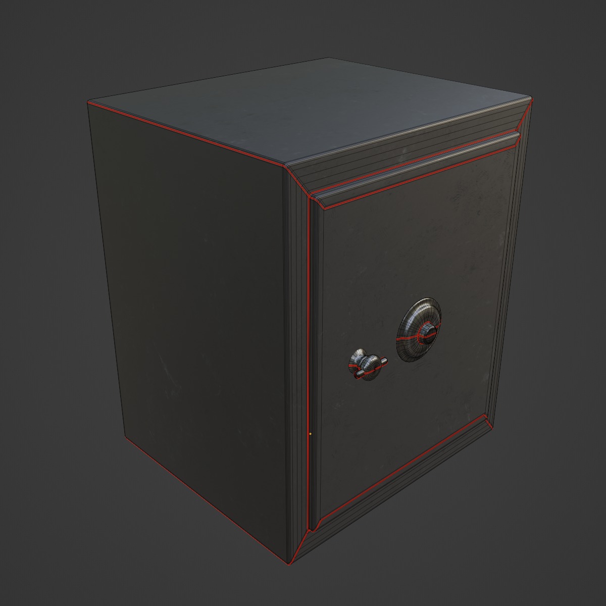 Steel Safe 02 3D model_7