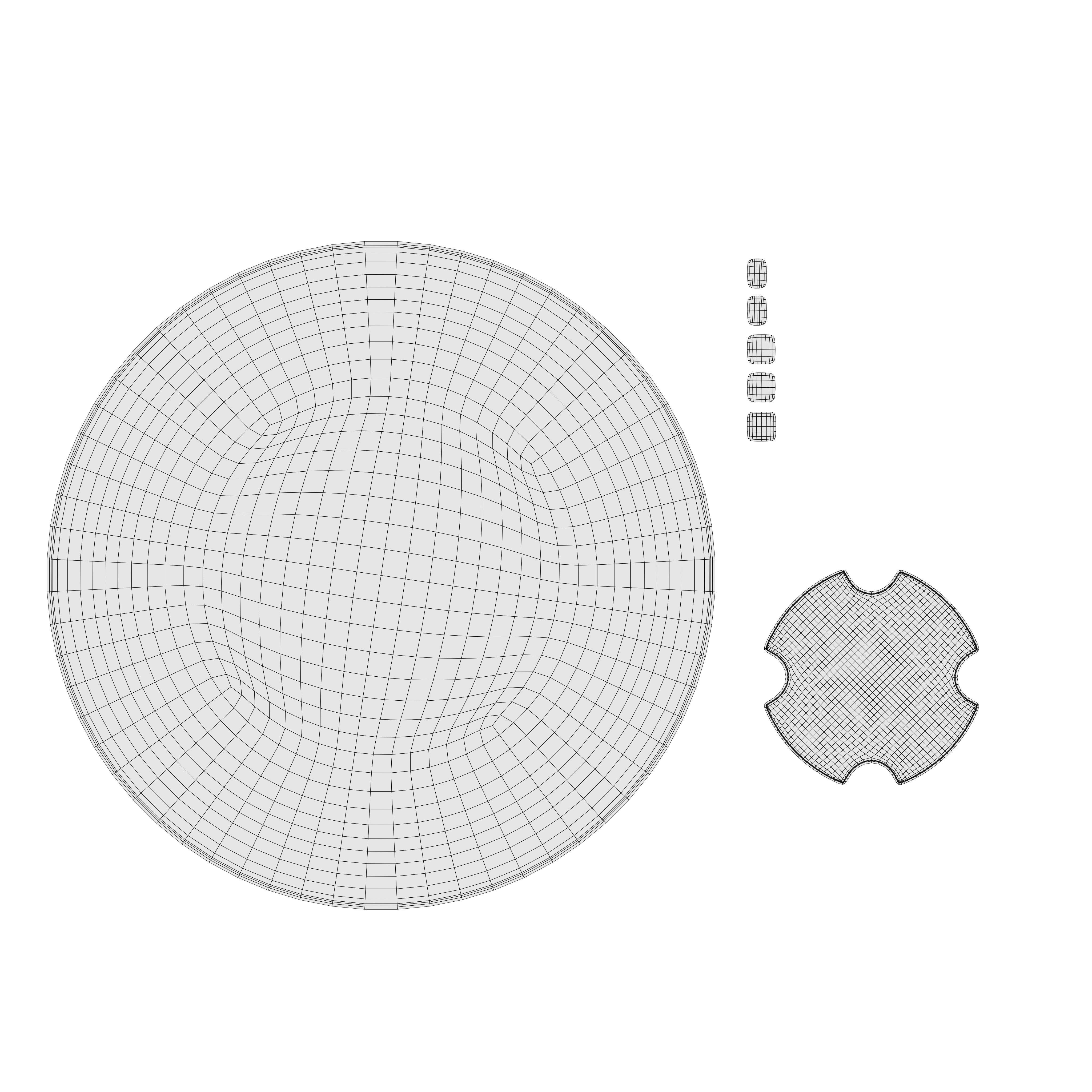 Google Pixel Watch 3 Obsidian Low-poly 3D model_8