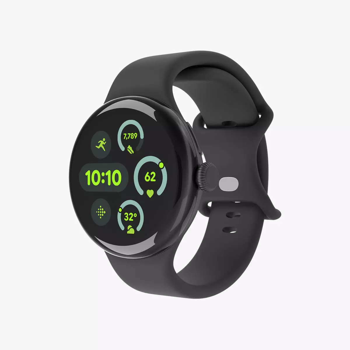 Google Pixel Watch 3 Obsidian Low-poly 3D model_0