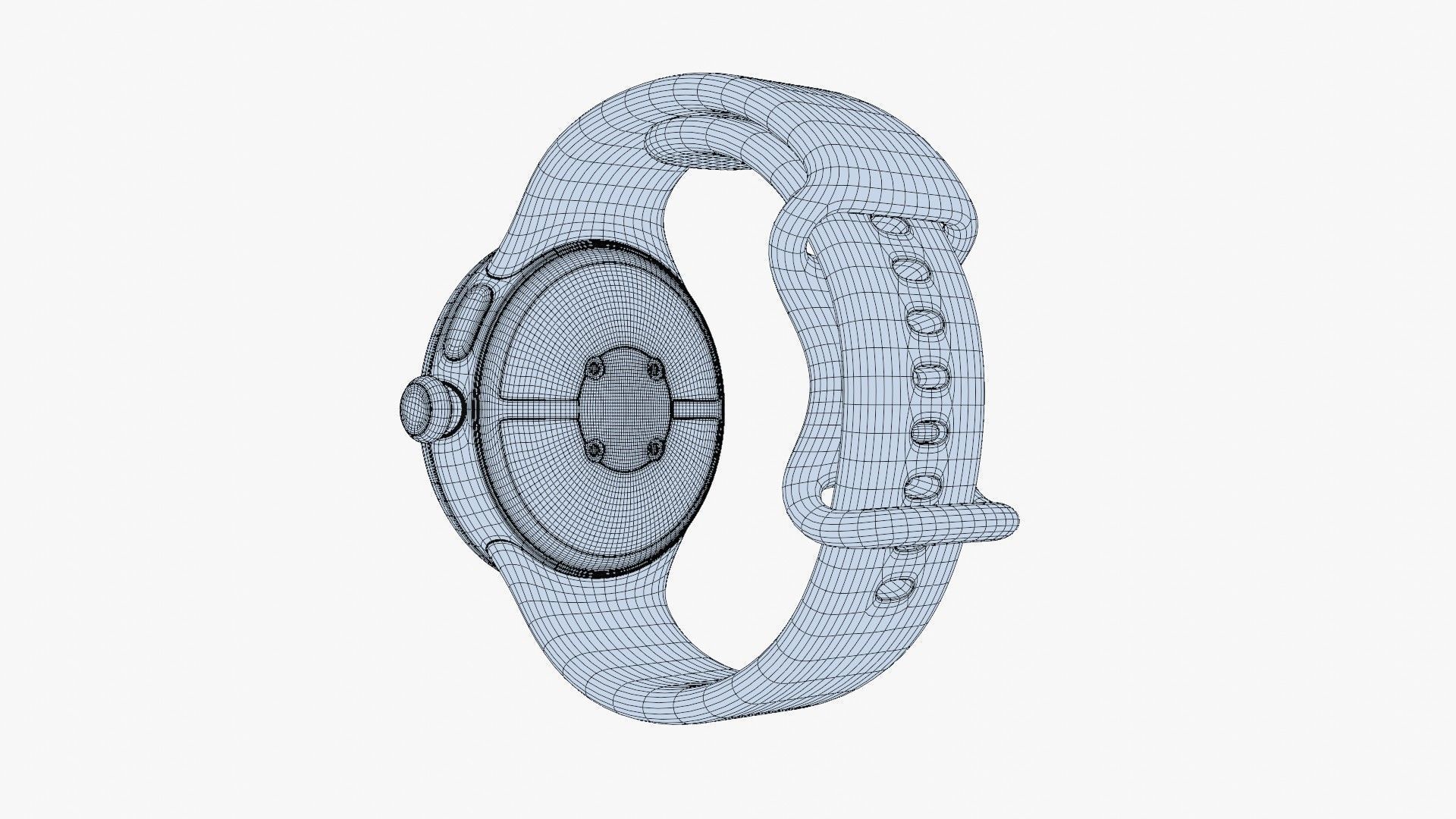 Google Pixel Watch 3 Obsidian Low-poly 3D model_12