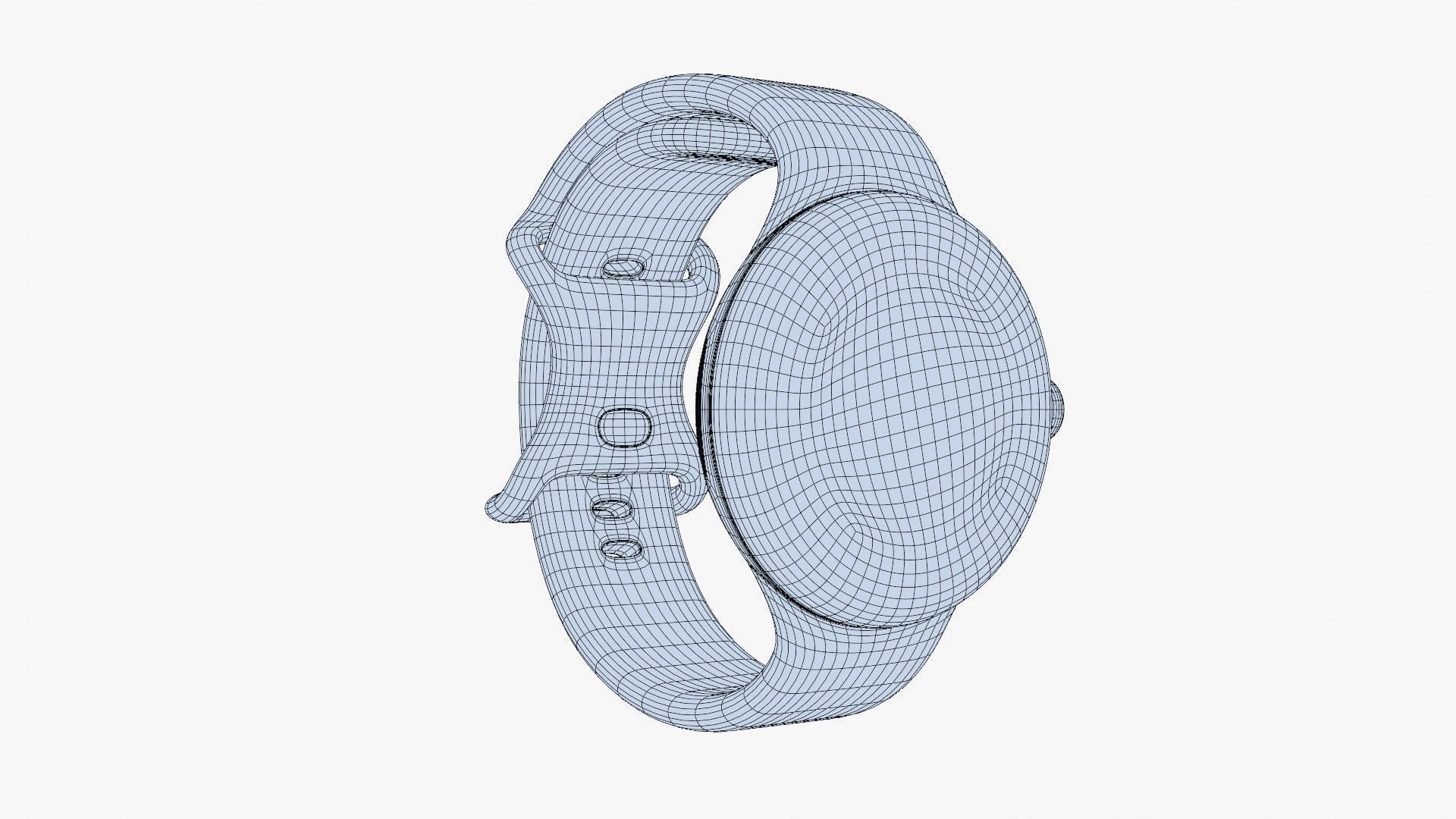 Google Pixel Watch 3 Obsidian Low-poly 3D model_10
