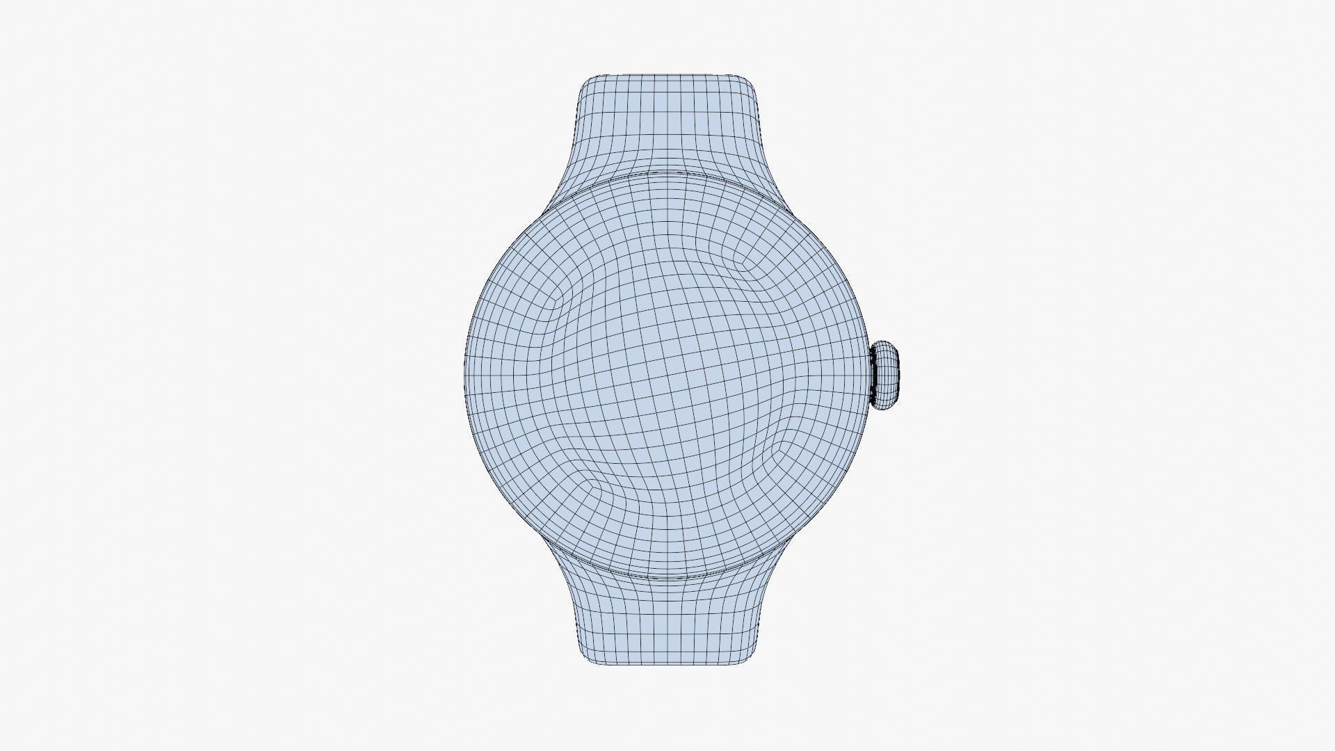 Google Pixel Watch 3 Obsidian Low-poly 3D model_9