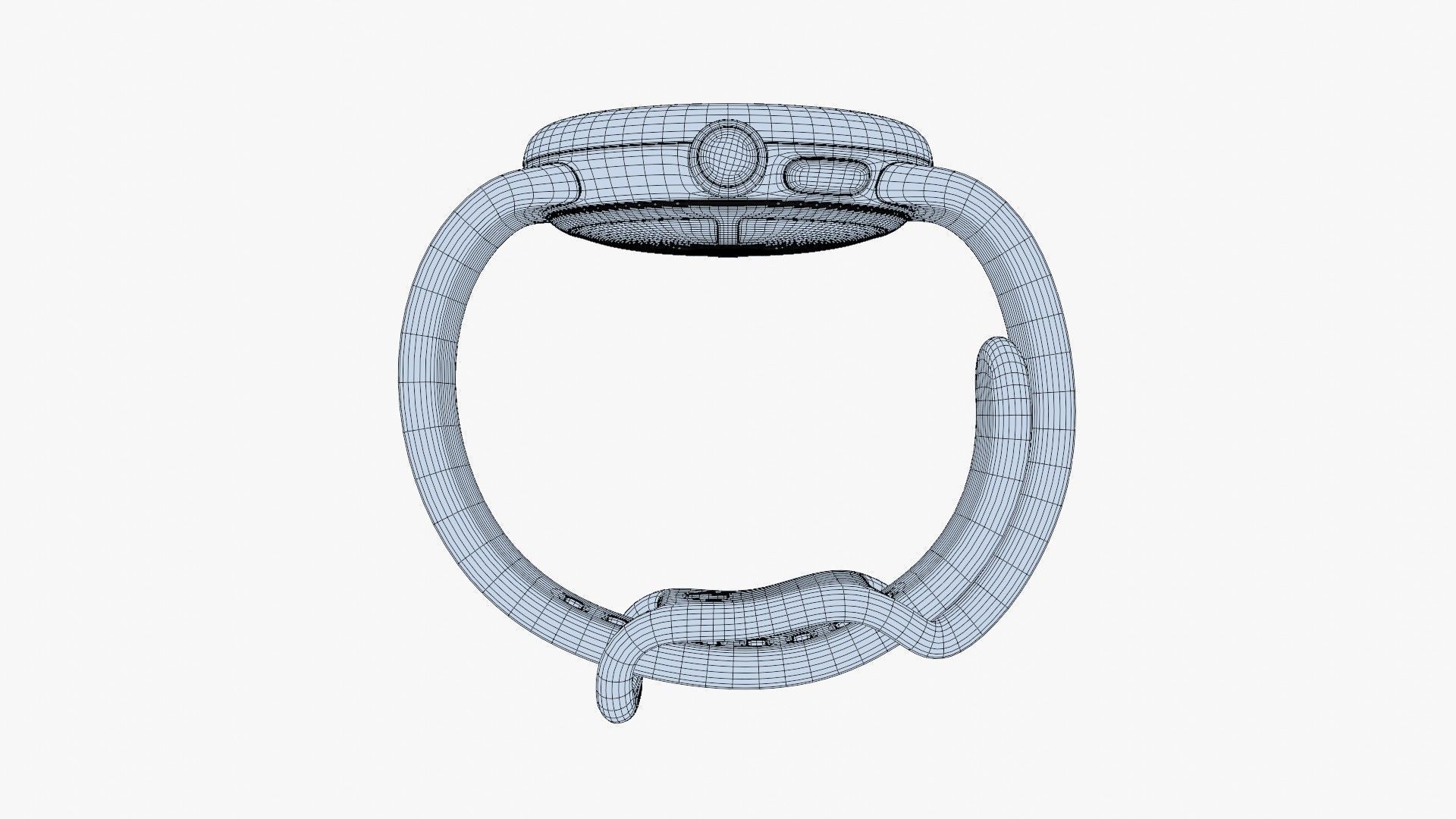 Google Pixel Watch 3 Porcelain Low-poly 3D model_14