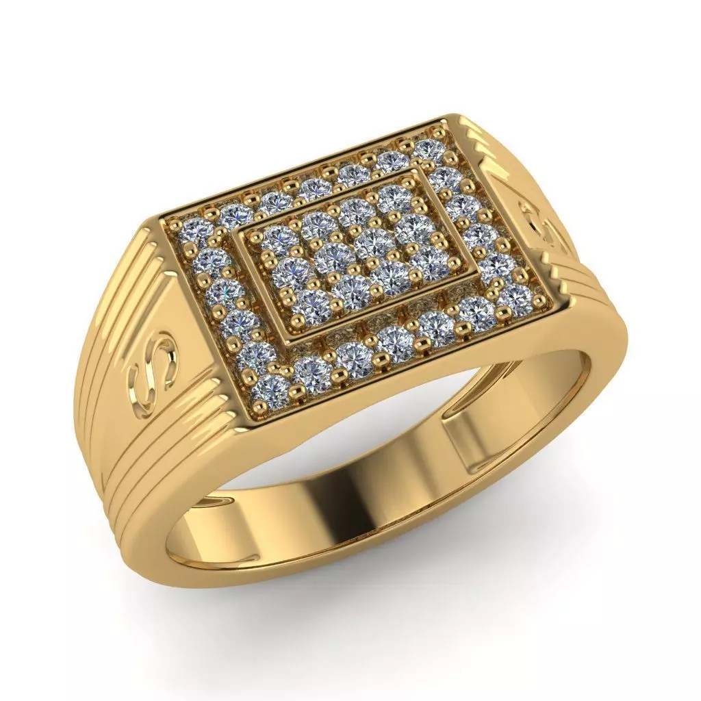 light weight gold diamond rings-C111116SKCH2025994-wt-5-10 3D print model