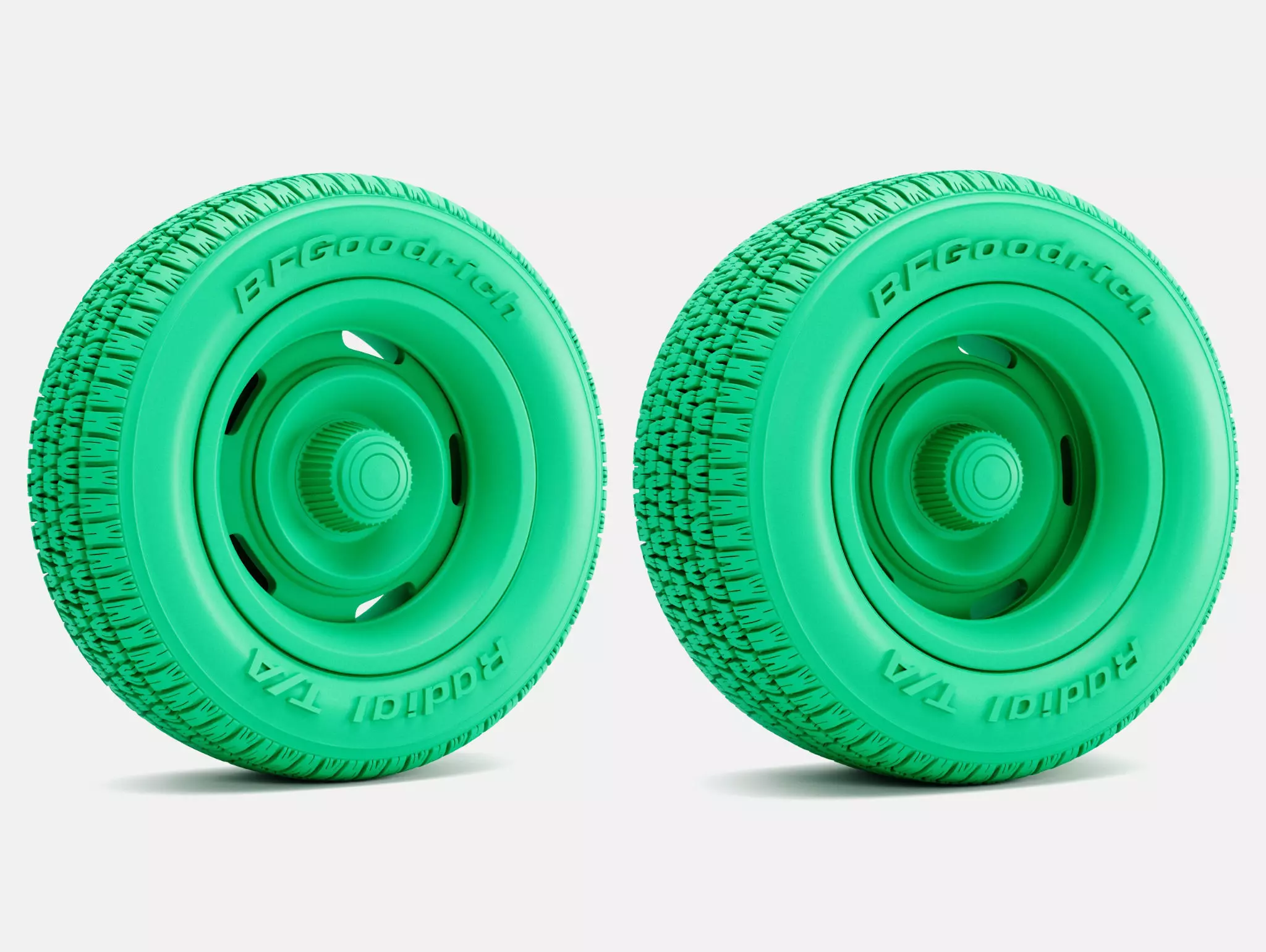 15x7 15x10 GM Rallye Wheels BFGoodrich Radial TA Tires 3D print model_0