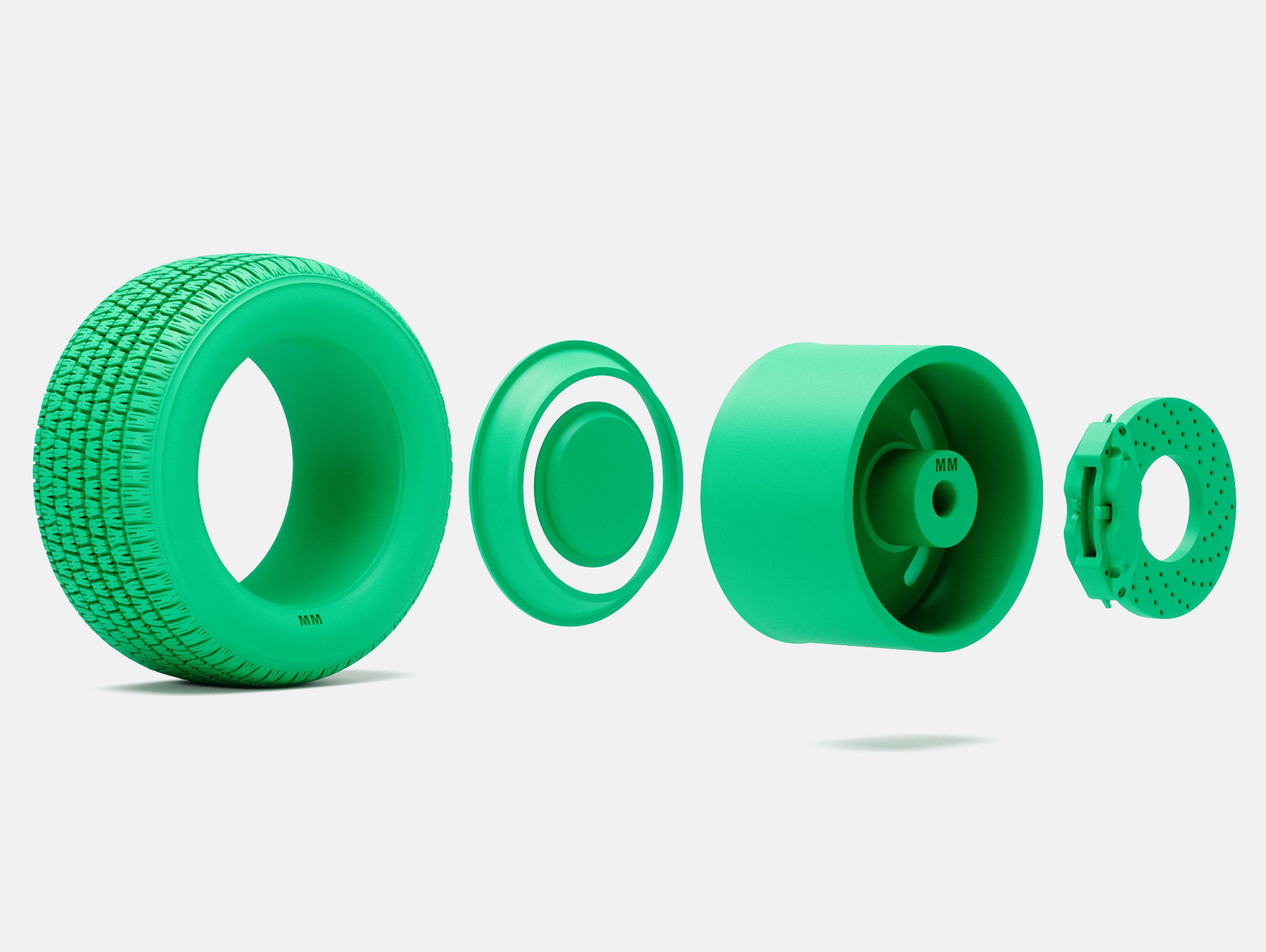 15x7 15x10 GM Rallye Wheels BFGoodrich Radial TA Tires 3D print model_10