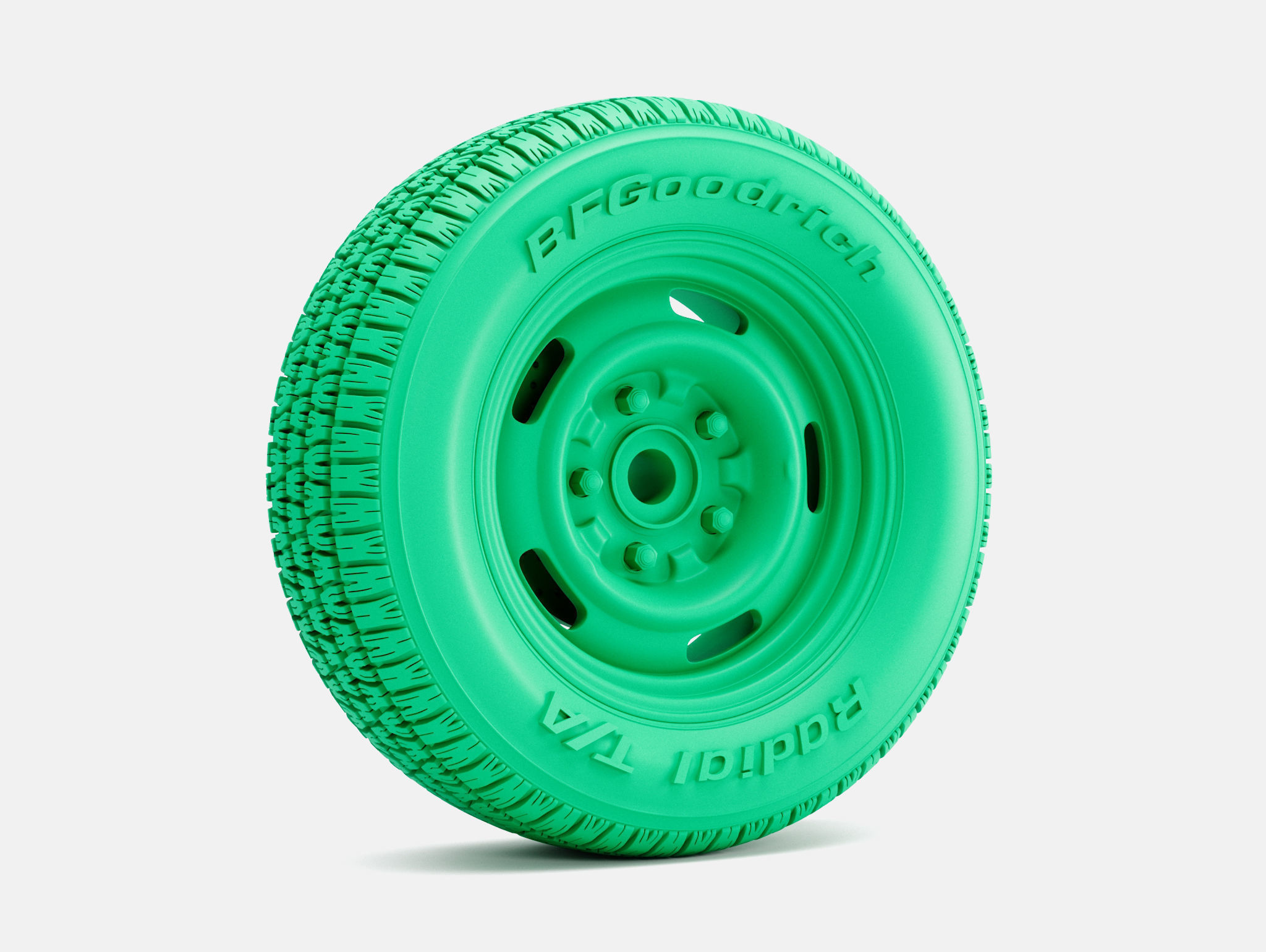 15x7 15x10 GM Rallye Wheels BFGoodrich Radial TA Tires 3D print model_2