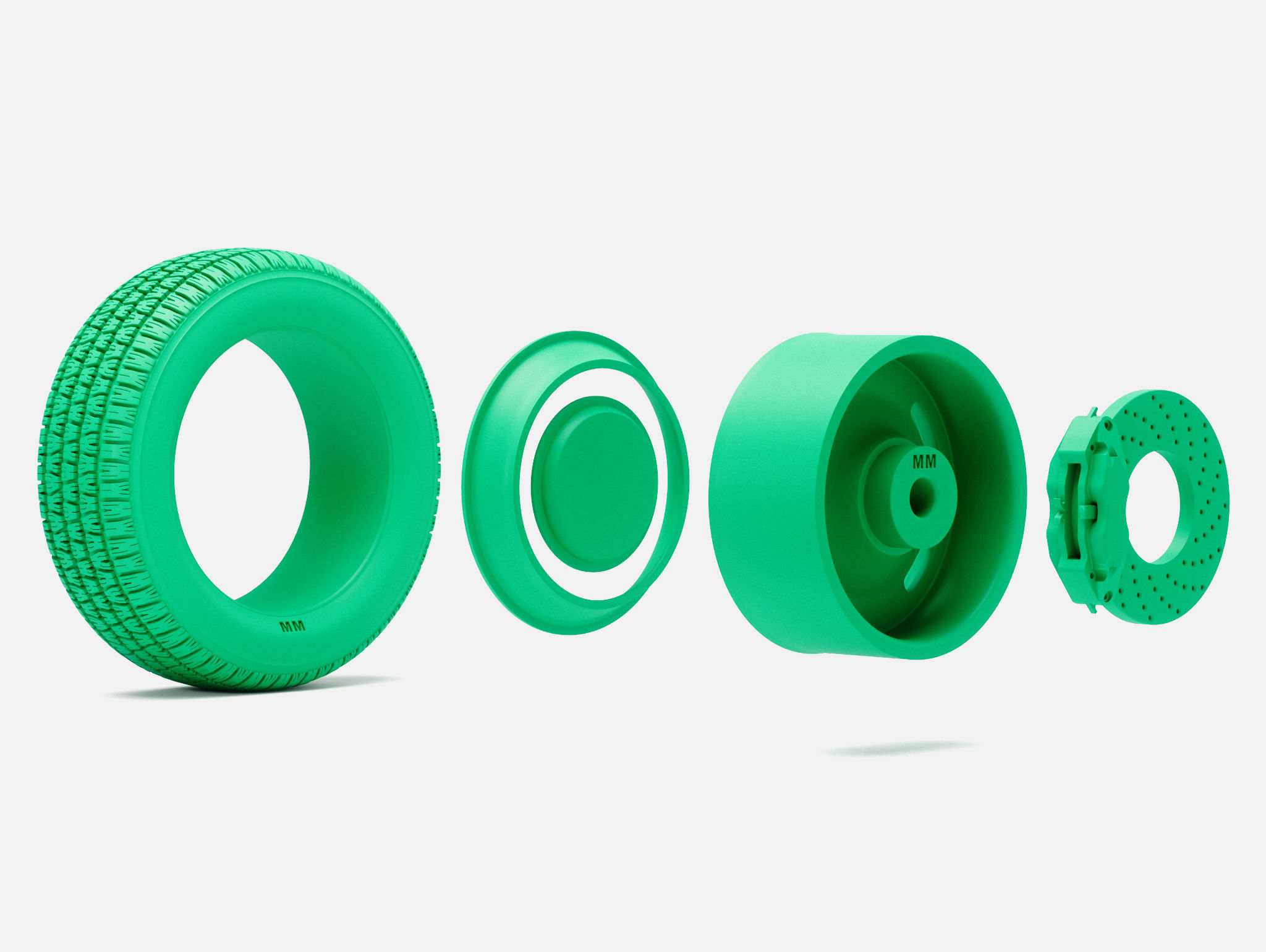 15x7 15x10 GM Rallye Wheels BFGoodrich Radial TA Tires 3D print model_8