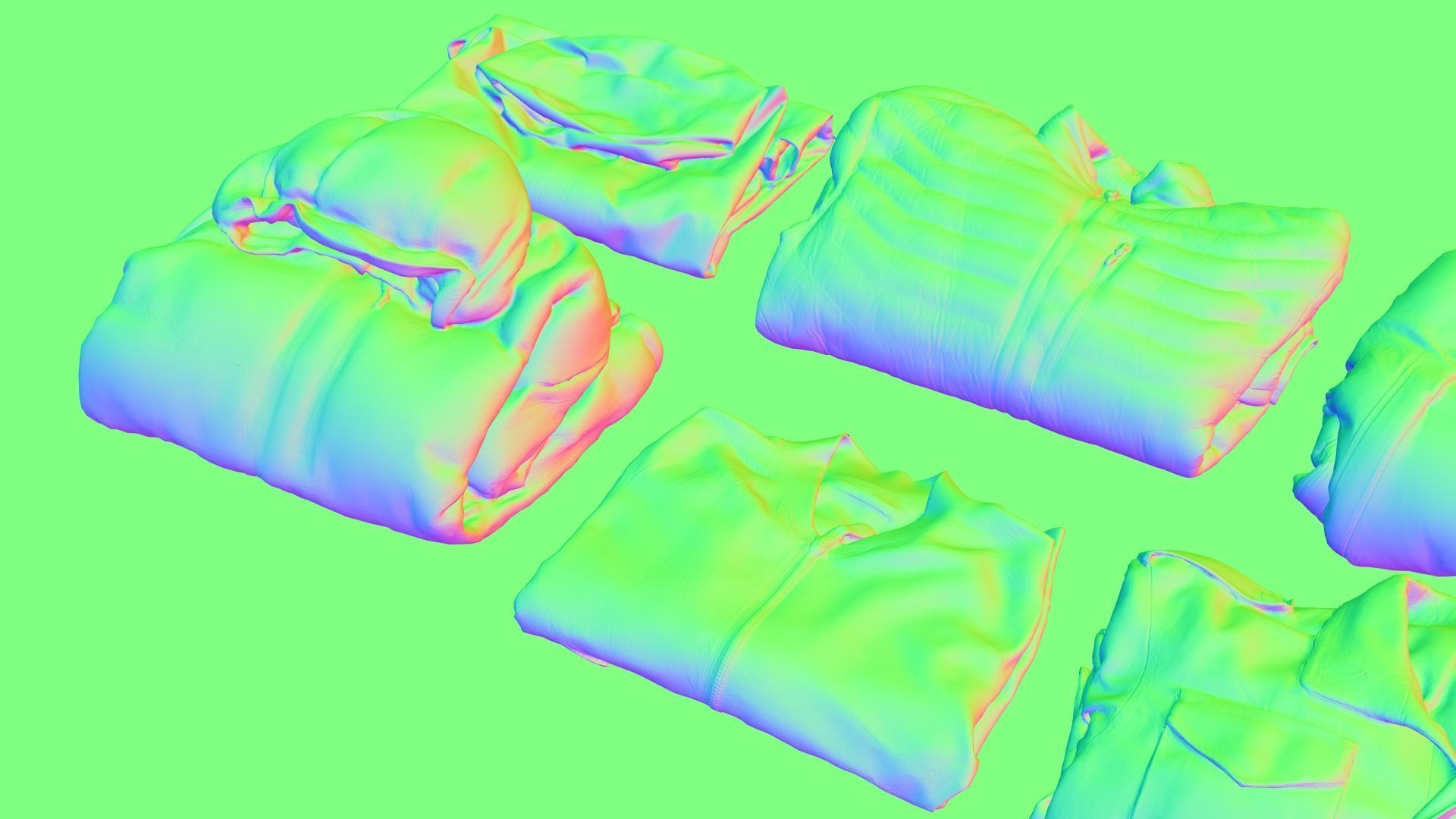 Coat and Jacket Collection military sport hiking down urban 3D model_15