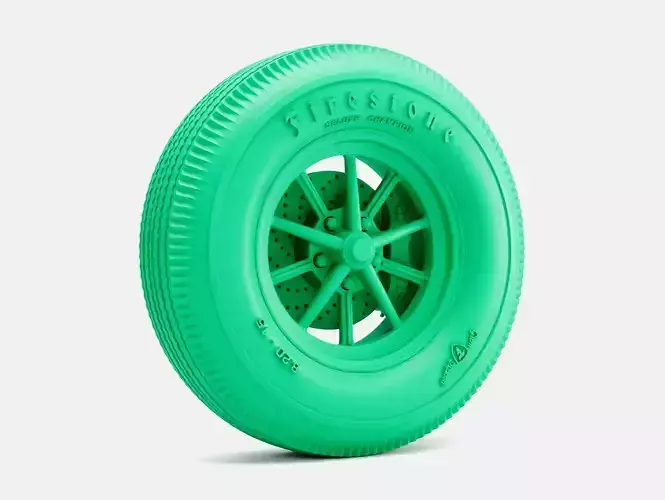 15x6 ET Gasser Wheel Firestone 820-15 Tire