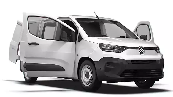 Citroen e Berlingo LWB Van HQ Interior 2024 3D model