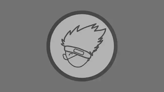 Naruto-Themed 3D Printable kakashi Coaster