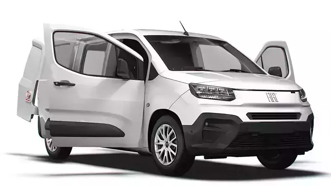 Fiat E Doblo LWB Van HQ Interior 2024 3D model
