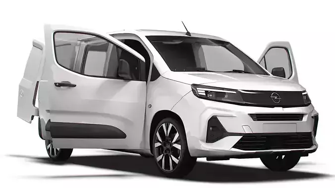 Opel Combo e LWB Van HQ Interior 2024 3D model