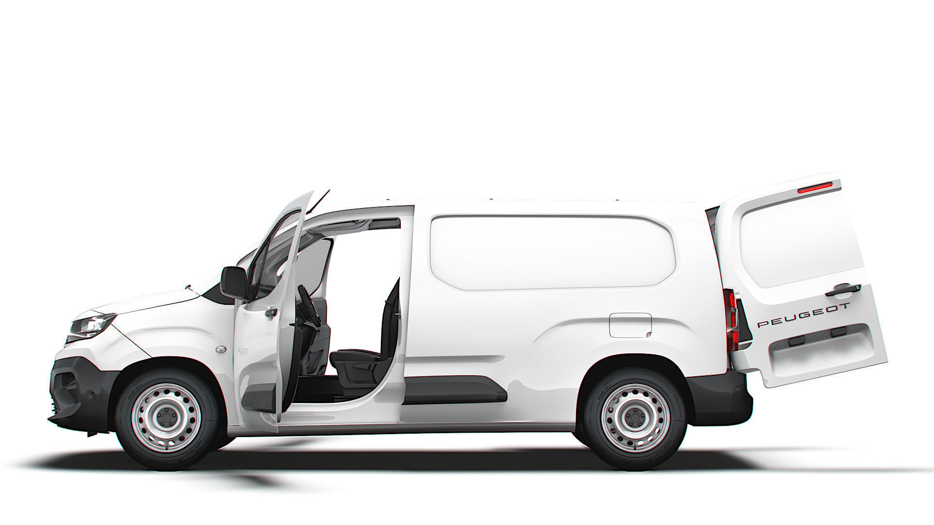 Peugeot e Partner LWB Van HQ Interior 2024 3D model_4