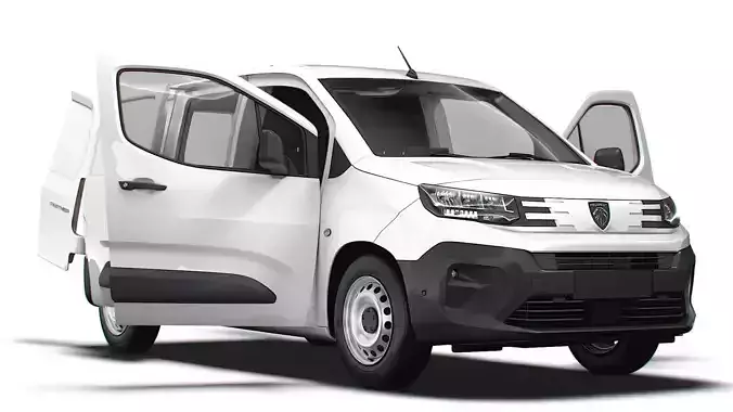 Peugeot e Partner LWB Van HQ Interior 2024 3D model