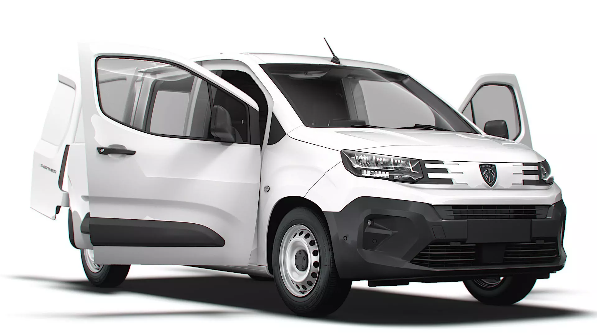 Peugeot e Partner LWB Van HQ Interior 2024 3D model_0