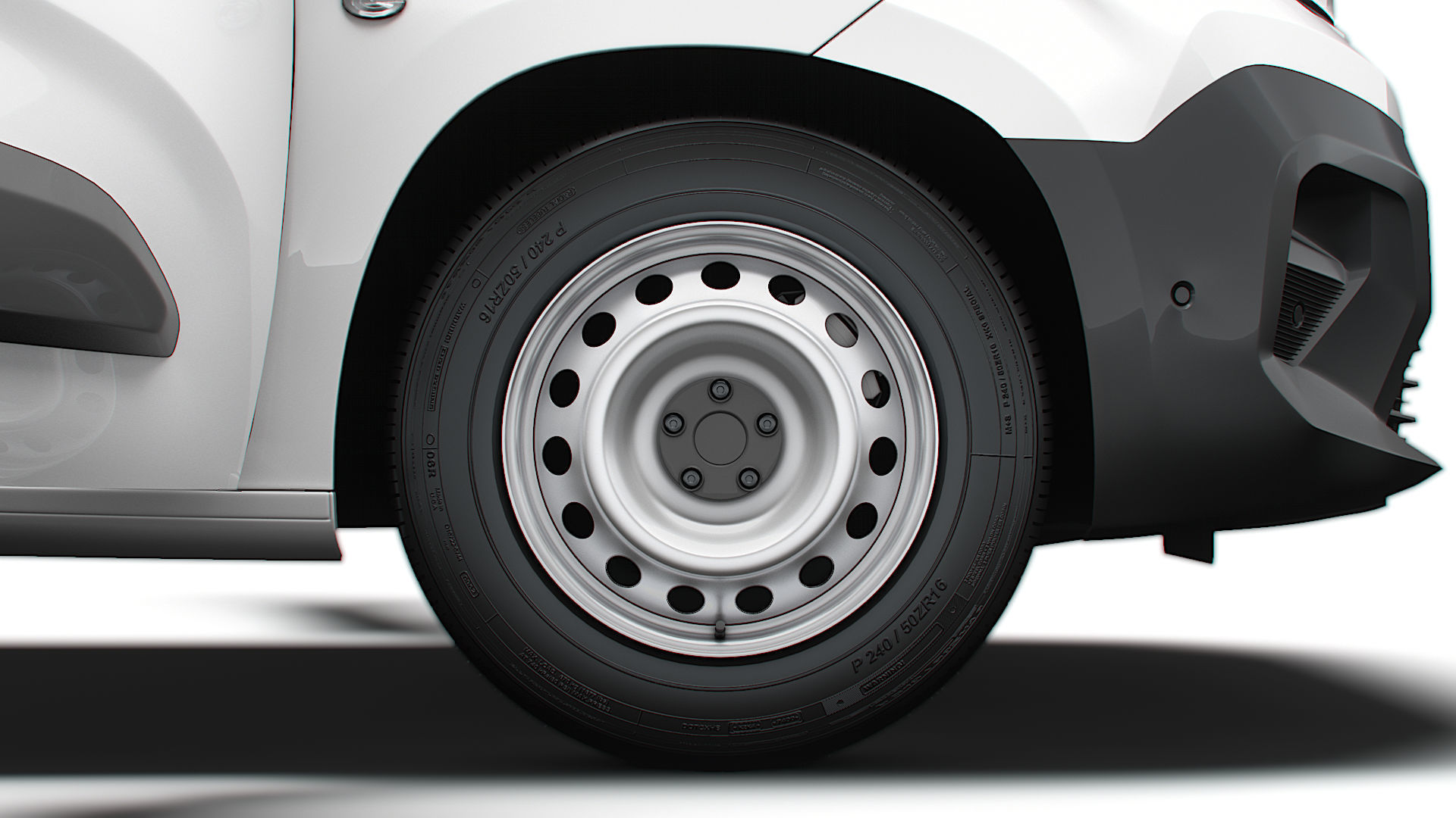 Peugeot e Partner LWB Van HQ Interior 2024 3D model_9