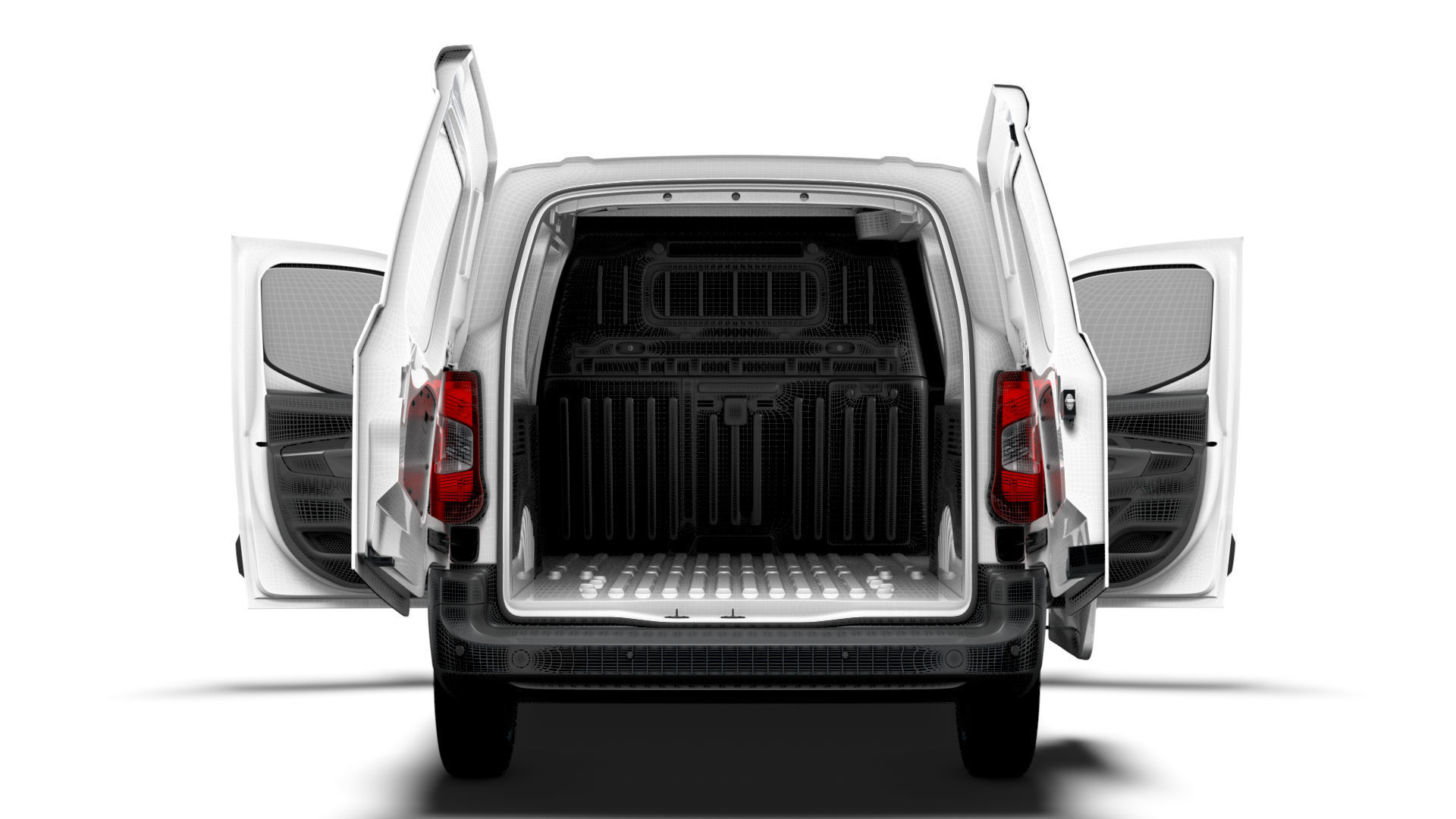 Peugeot e Partner LWB Van HQ Interior 2024 3D model_25