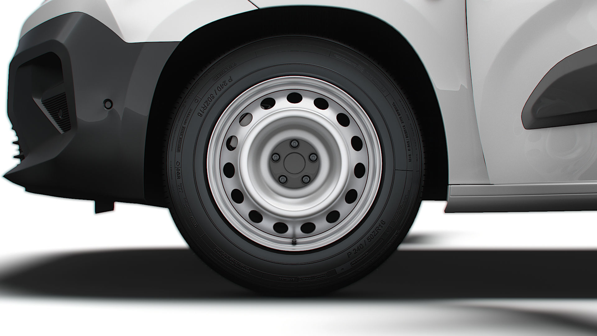 Peugeot e Partner LWB Van HQ Interior 2024 3D model_12