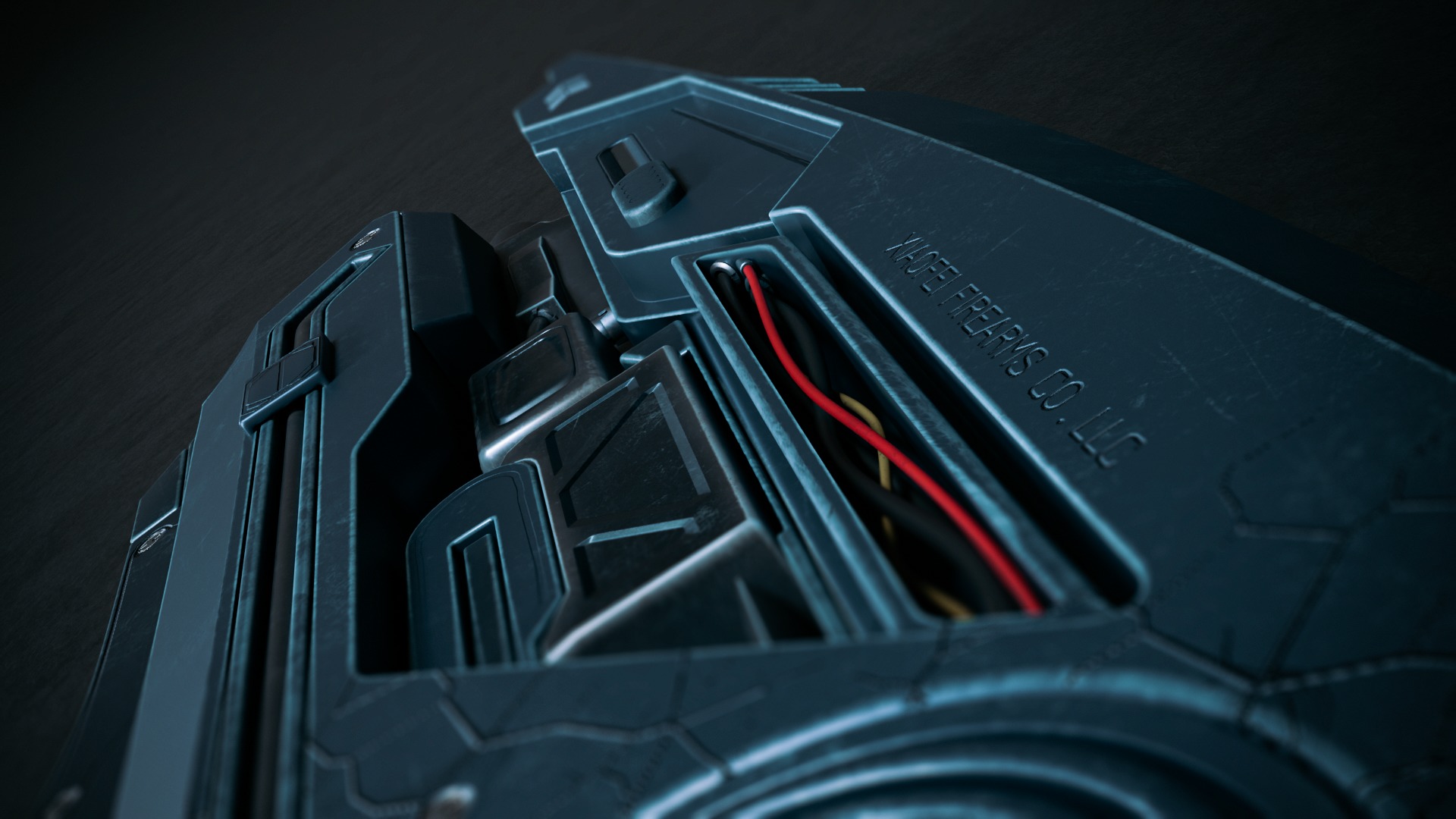 Sci-Fi Assault Rifle 3D model_6