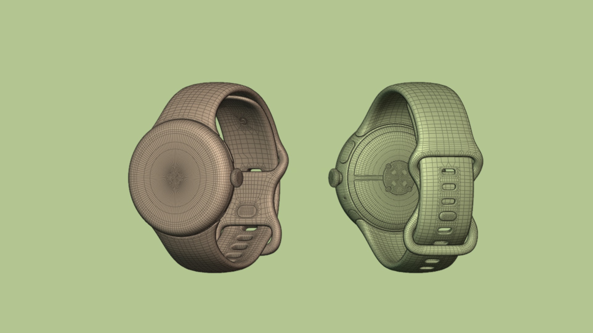 Pixel Watch 3 41MM and 45MM Obsidian 3D model_8