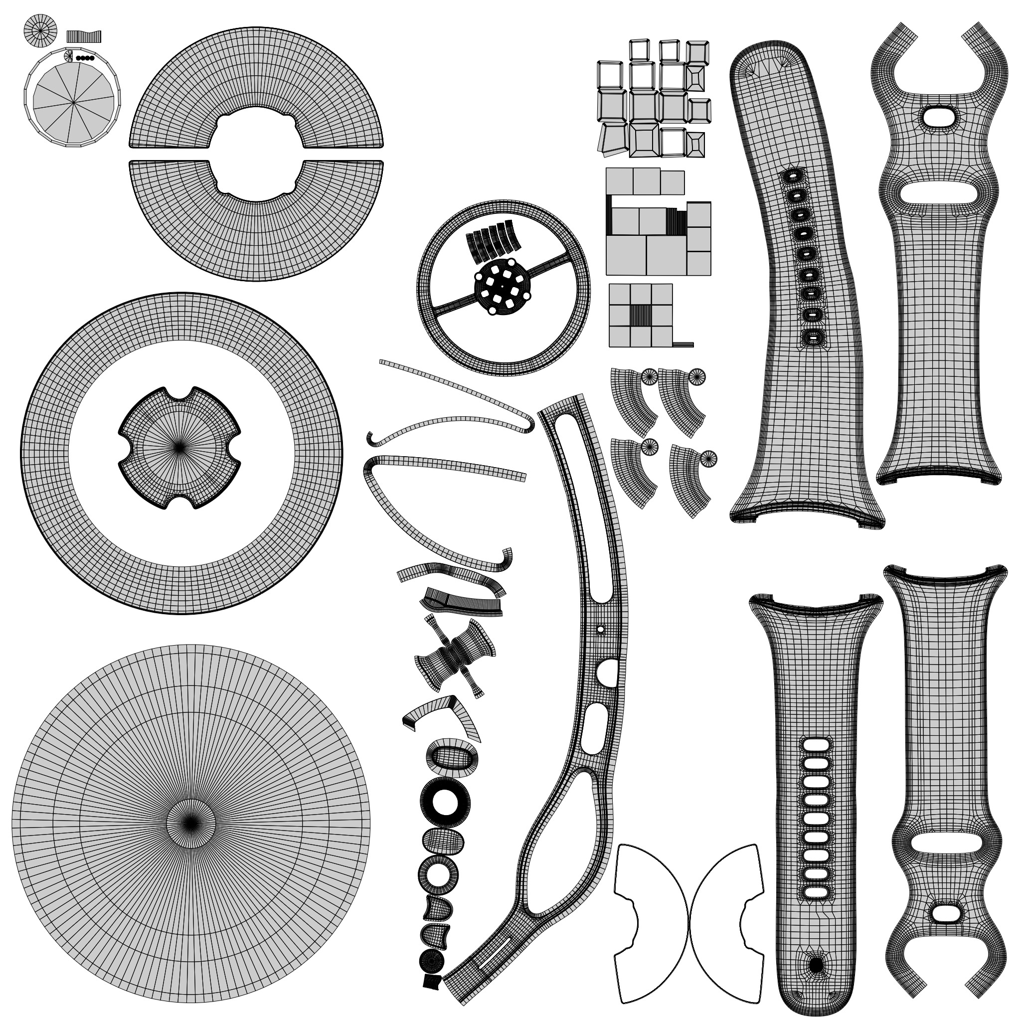 Pixel Watch 3 41MM and 45MM Obsidian 3D model_7