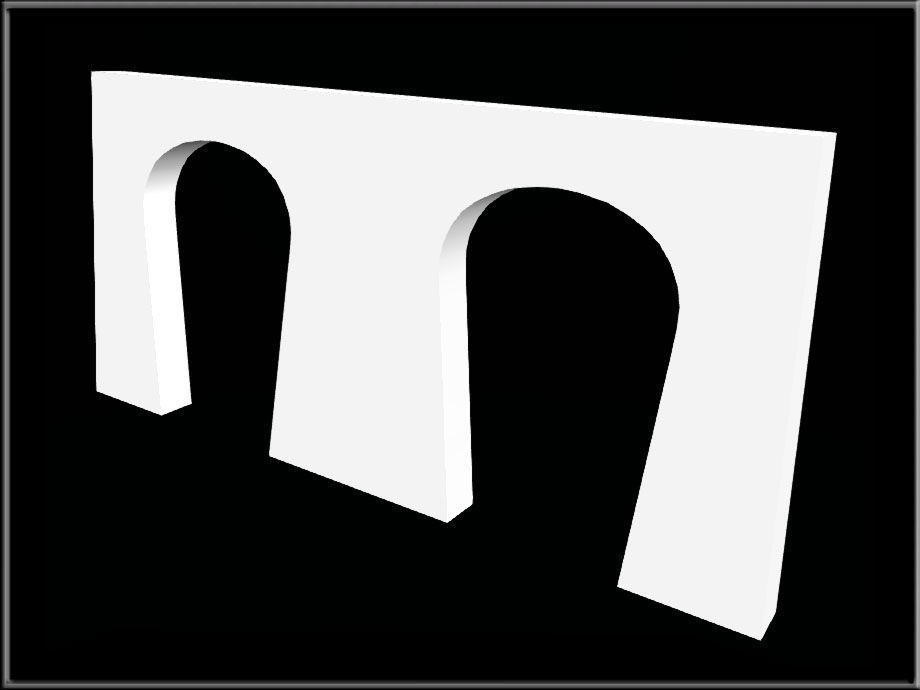 Horseshe Arch 06 Low-poly 3D model_3