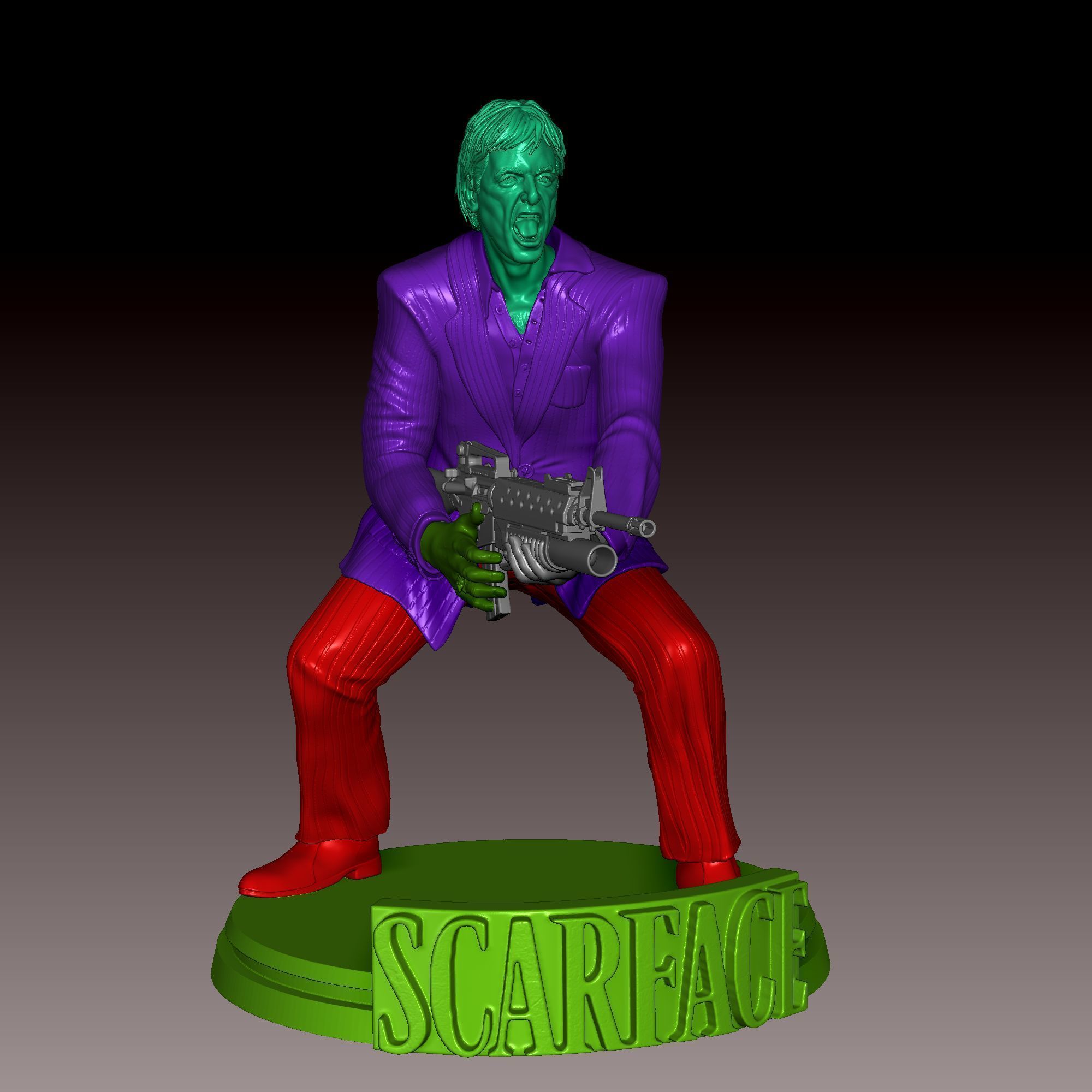 Al Pacino Tony Montana Scarface  3D print model_7